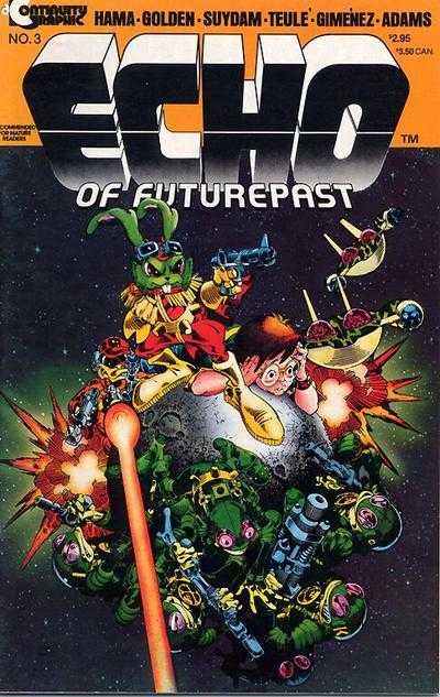 The cover of Echo of Futurepast #3 shows Toad Troopers, Bucky O’Hare, Dead-Eye Ducky, and Willy from Bucky O’Hare