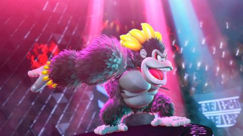 Donkey Kong transformed in Kong Bananza form in Donkey Kong Bananza