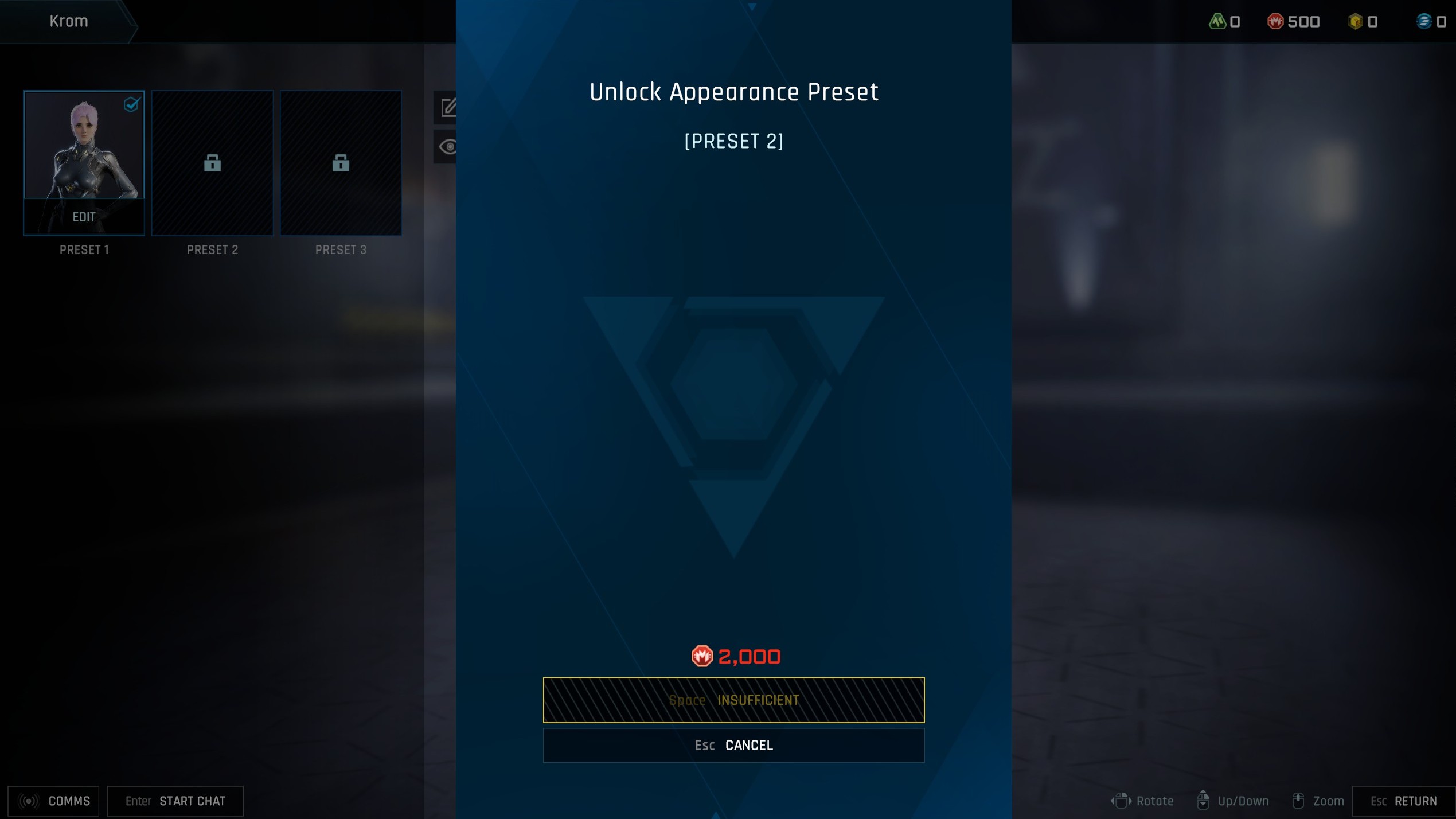 Mecha Break change character - Preset slot