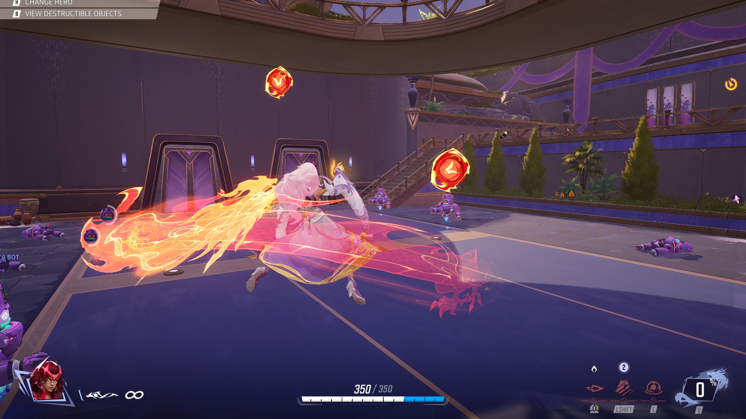 Marvel Rivals ultimate ability VFX customisation: Scarlet Witch's Immortal Sovereign skin ultimate VFX shown in gameplay.