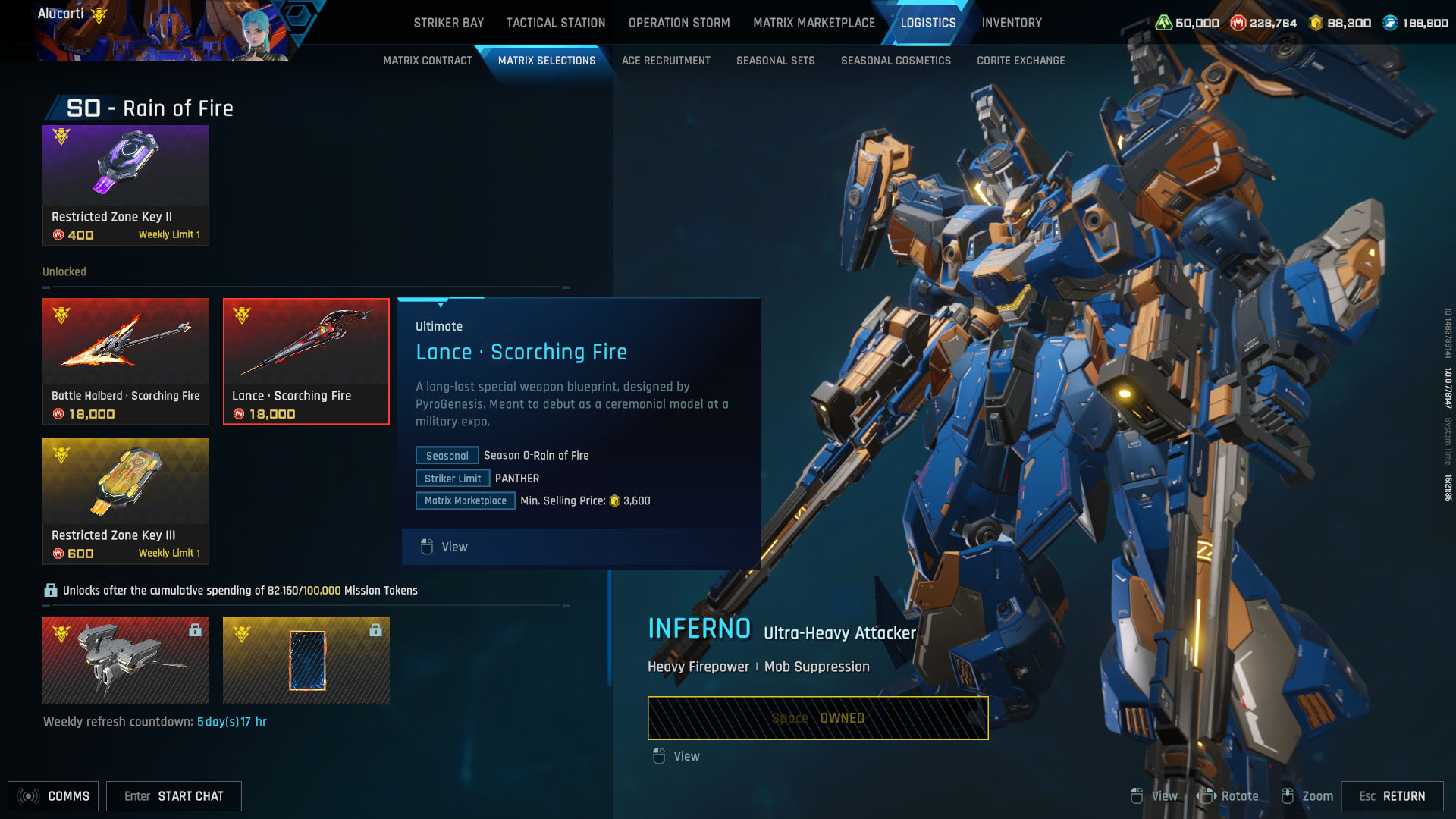 A Mecha Break screenshot showing the Logistics menu, where players can buy skins and patterns. A Mecha Break screenshot showing the Logistics menu, where players can buy skins and patterns.