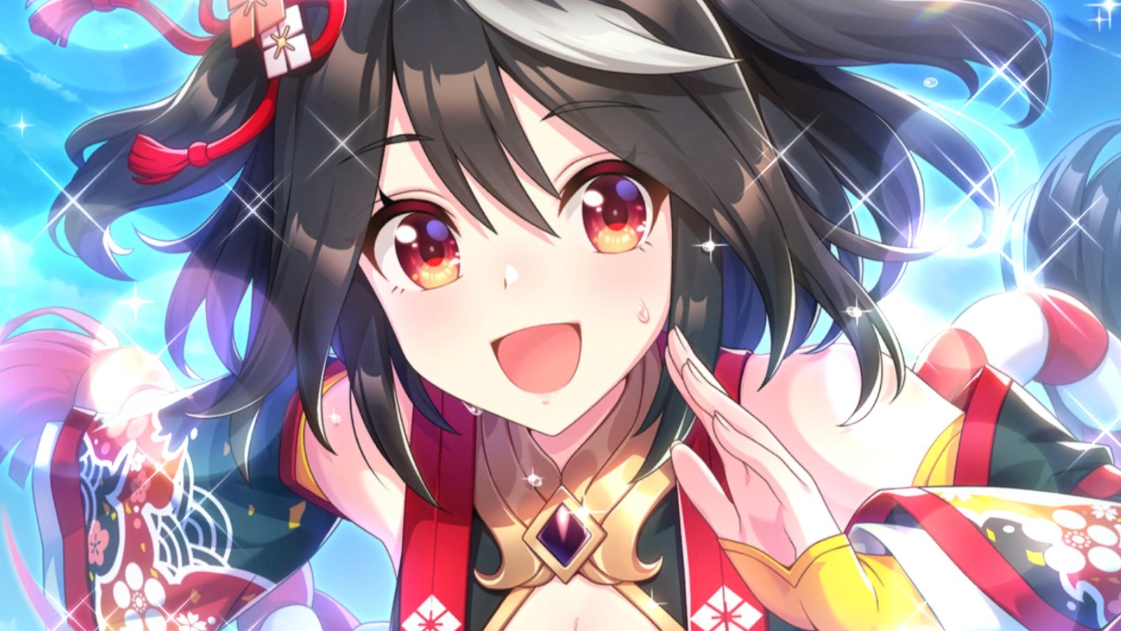 Kitasan Black's support card art featured in the Umamusume: Pretty Derby banner.