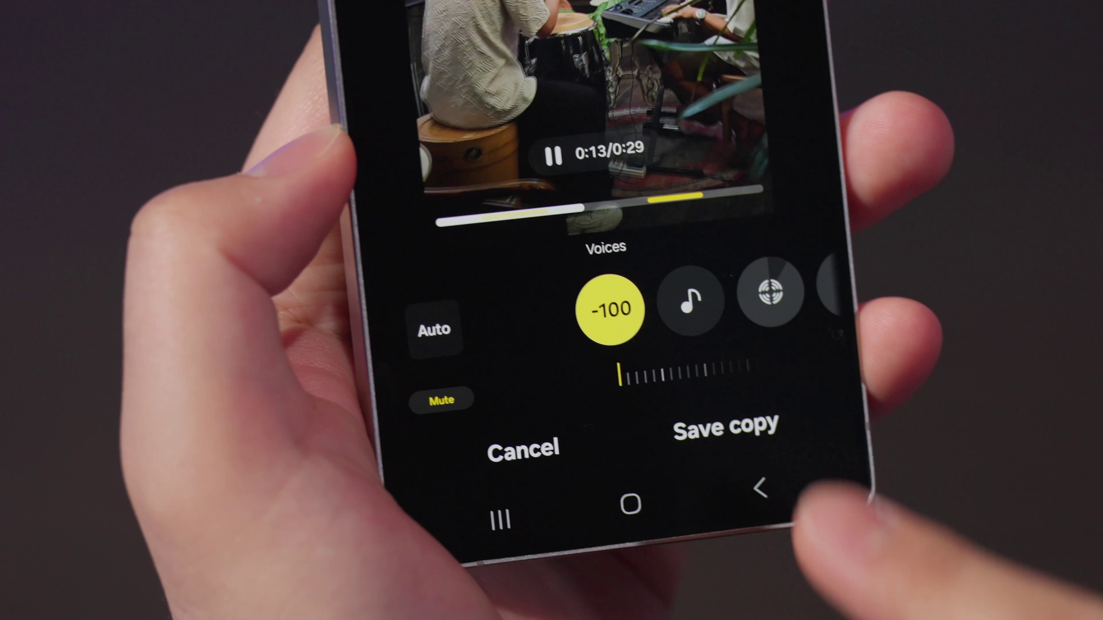 Audio Eraser tool on the Samsung Galaxy S25