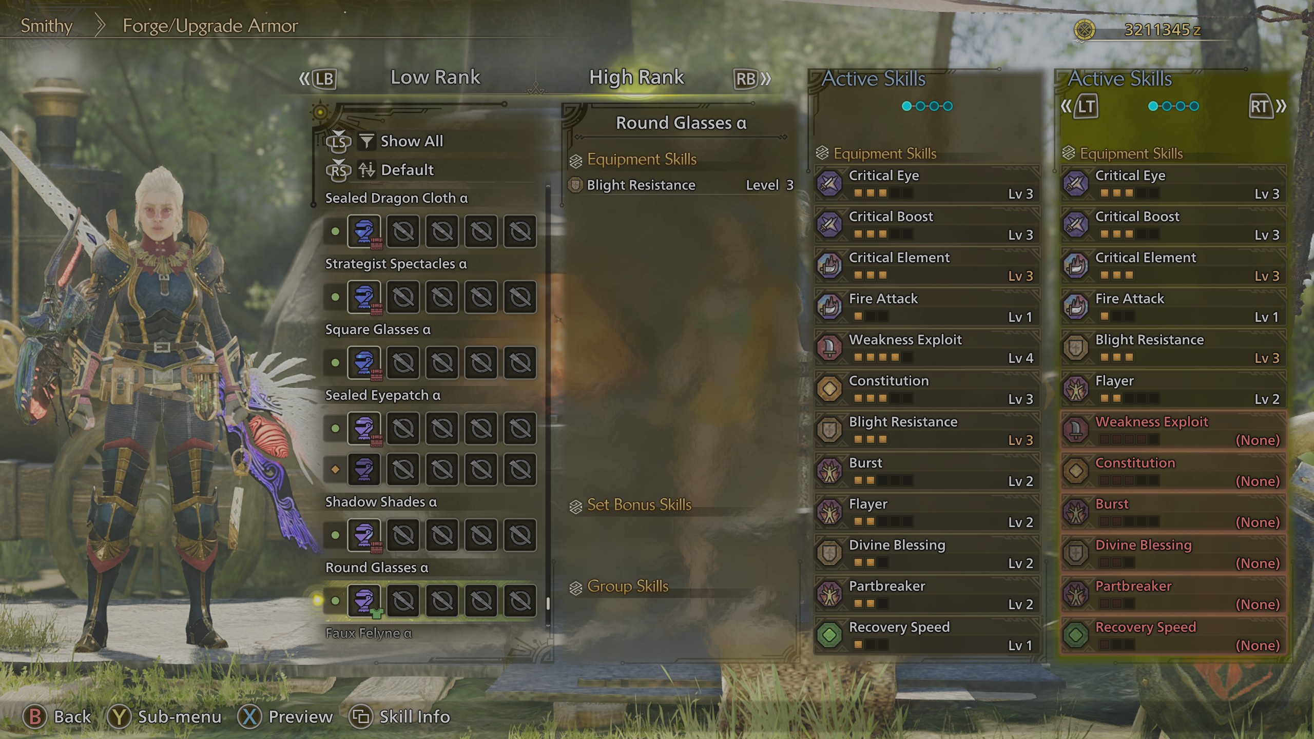 Monster Hunter Wilds Flamefete - Round Glasses