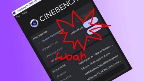 The AMD Ryzen AI 7 350 chip in the laptop I’ve been testing just scored over 1,000,000 in Cinebench, breaking space and time and sending me whirling around my room like a nut in a blender