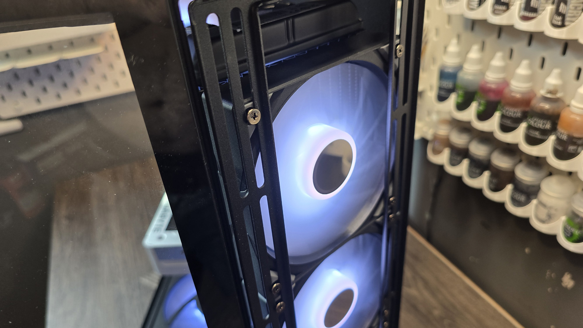 A Tryx all-in-one liquid cooler with a large screen over the pump unit.