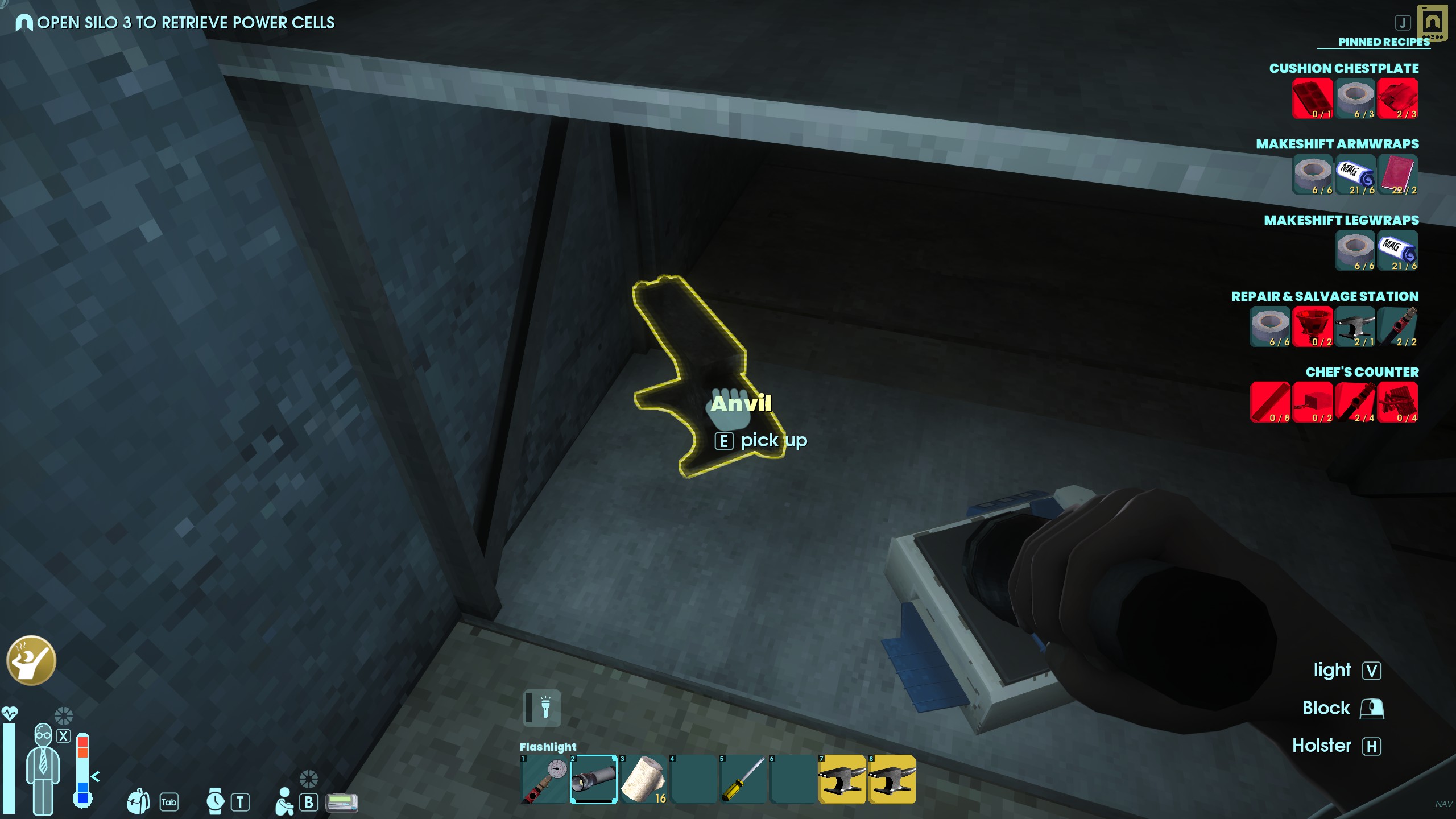 Abiotic Factor anvil on shelf