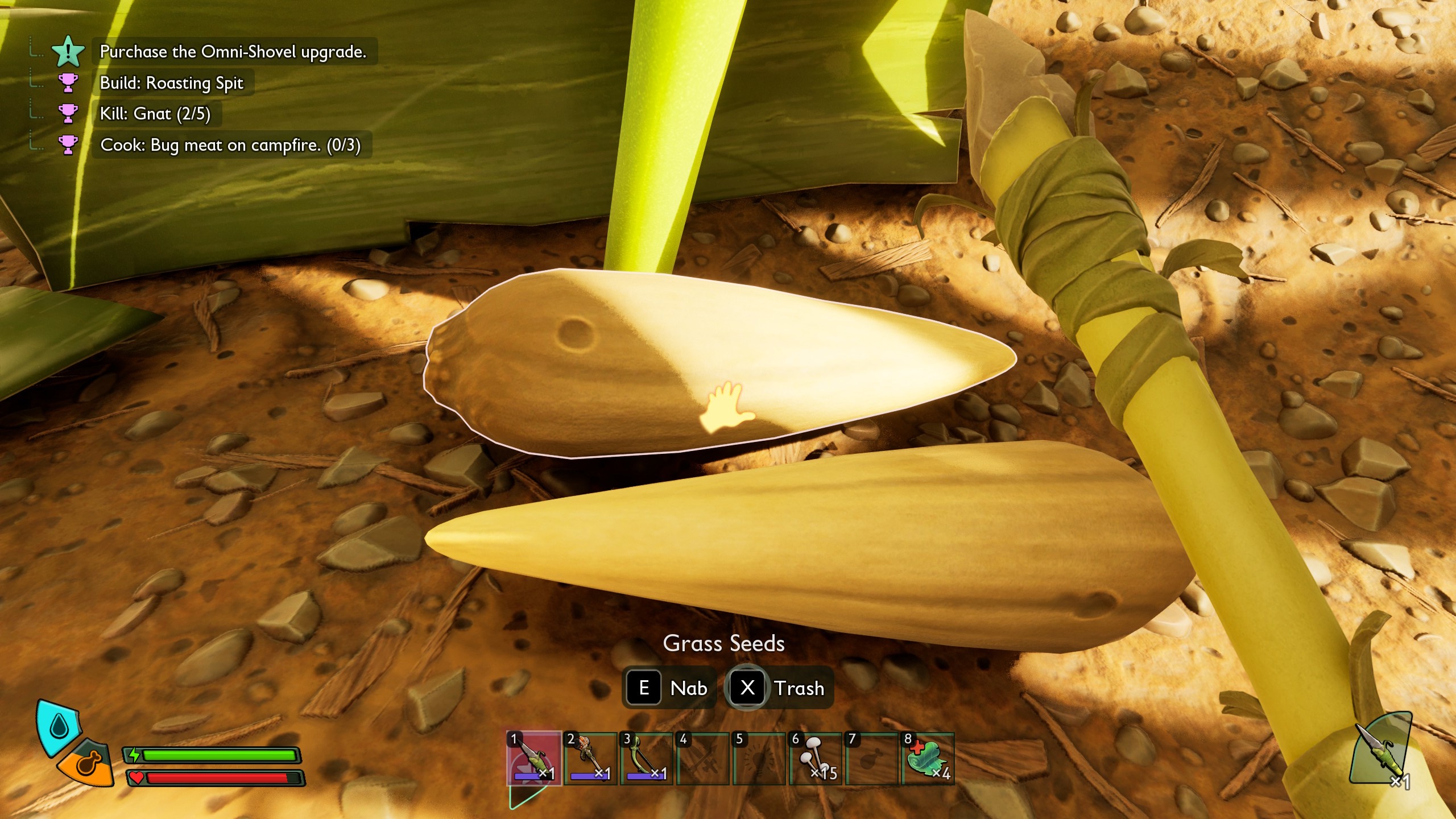 Grass seeds in Grounded 2 Grass seeds in Grounded 2