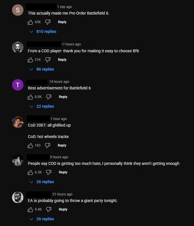 black ops 7 trailer comments