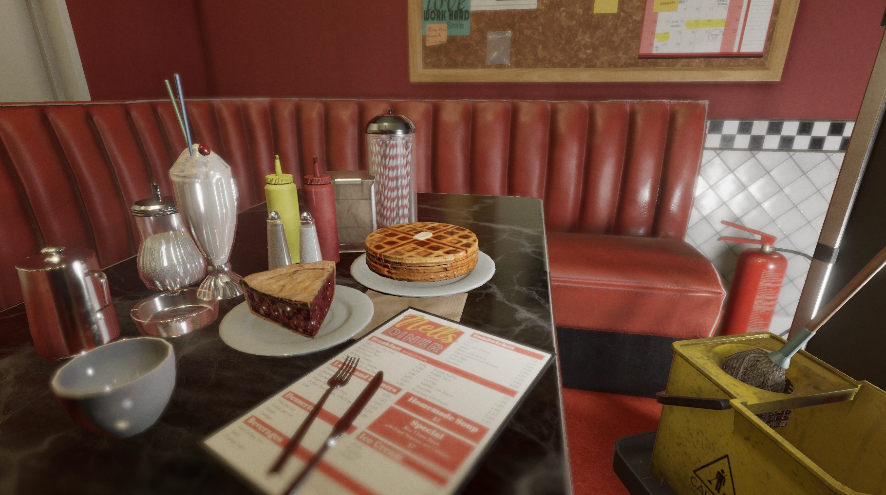 The new Phasmophobia map, Nell's Diner