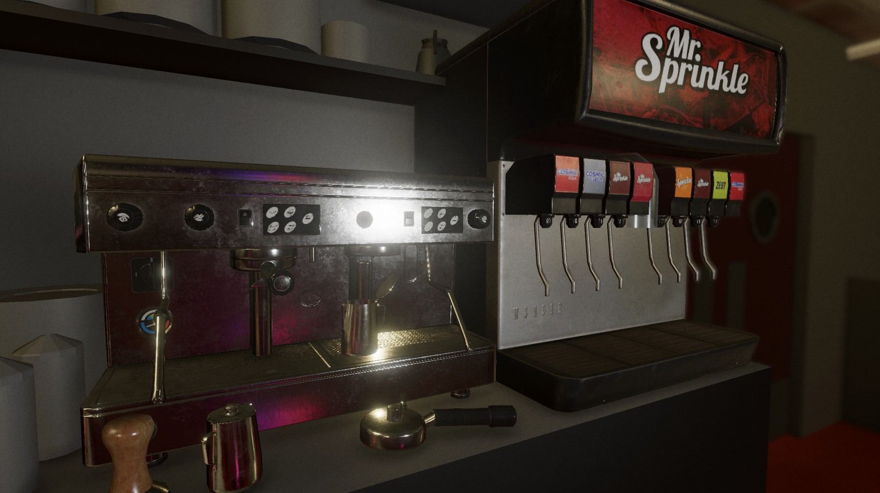 The new Phasmophobia map, Nell's Diner