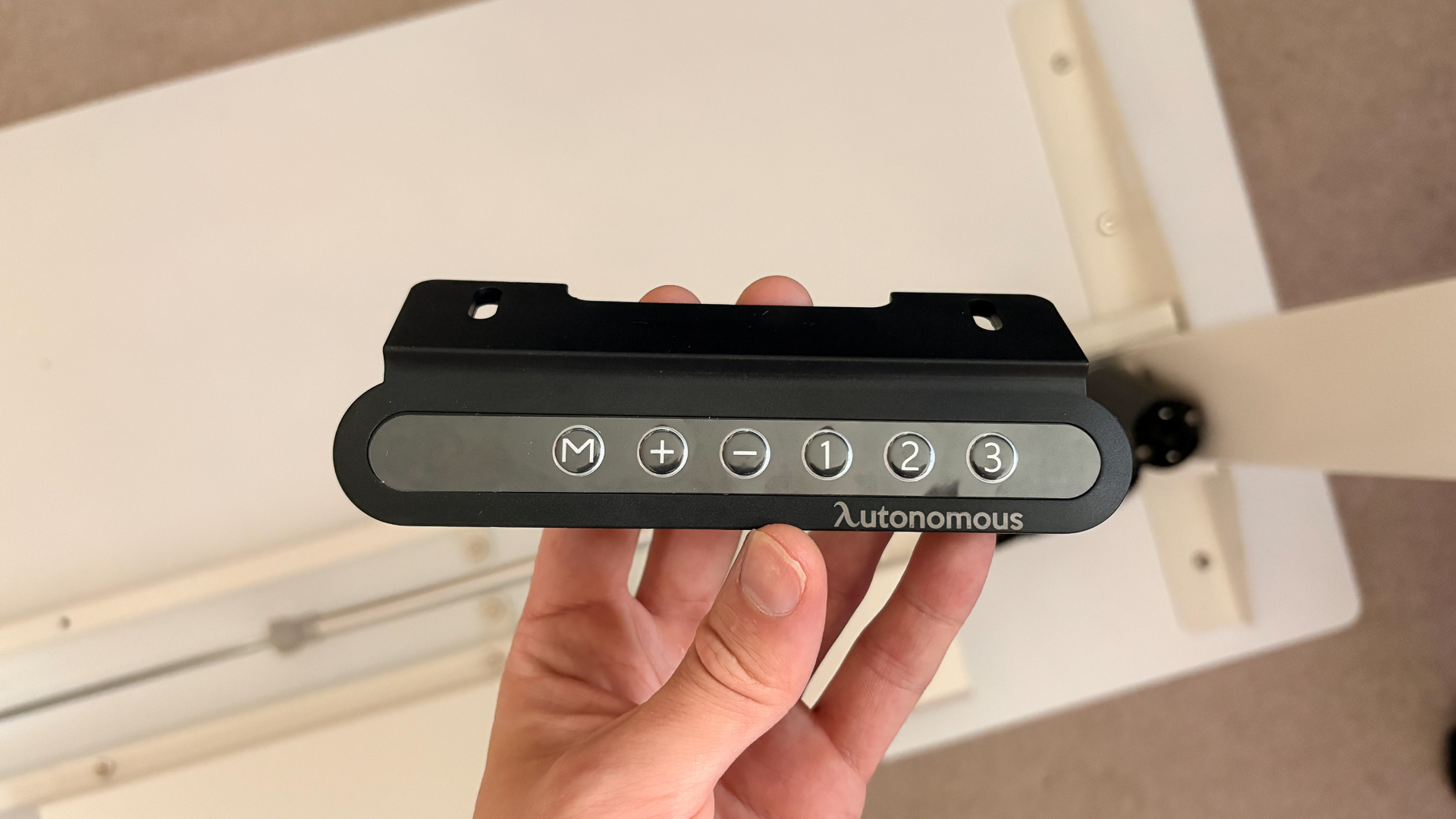 An Autonomous SmartDesk 5 being put together and installed in an office.