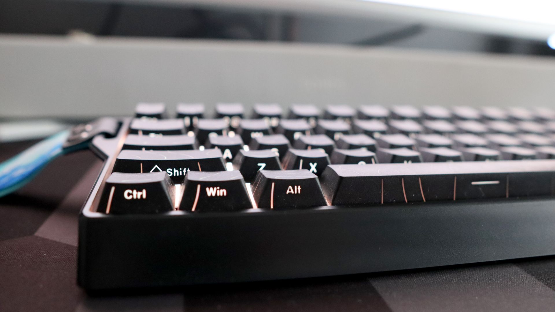 GAMAKAY x NaughShark NS68 gaming keyboard on a desk.