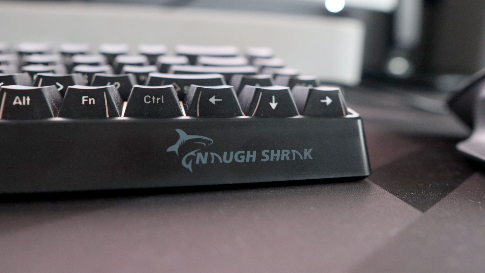 GAMAKAY x NaughShark NS68 gaming keyboard on a desk.
