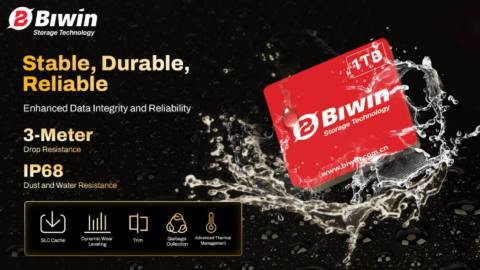 Biwin has announced a teeny-tiny new type of SSD with shock and water resistance built-in, but it might be a while before you see one in your next mobile device