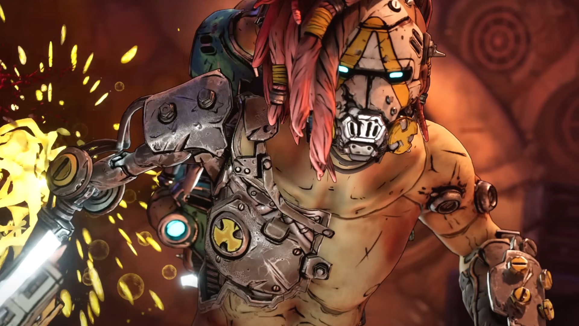 A psycho in Borderlands 4 stands ready for battle.
