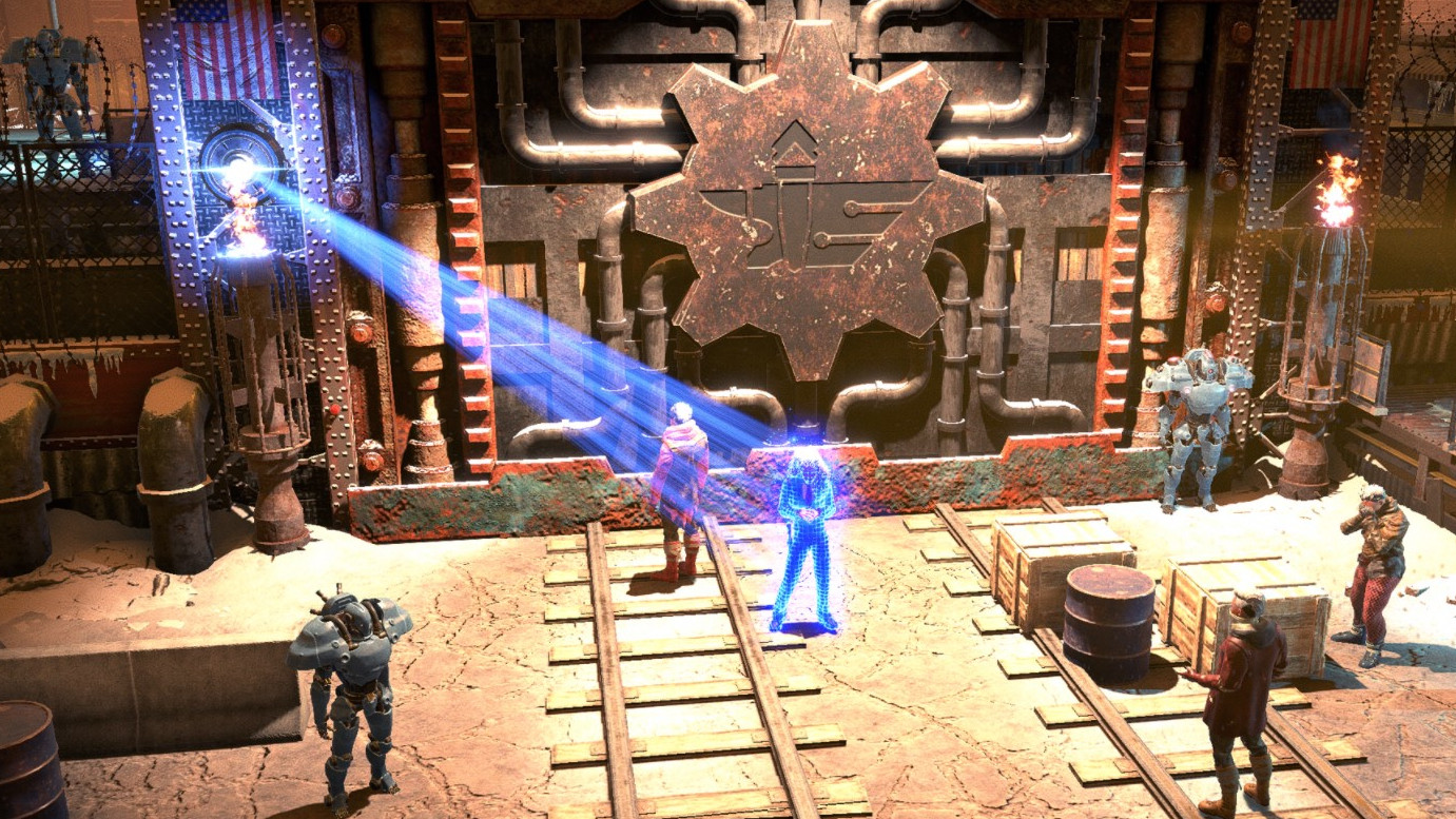 The gates to Steeltown