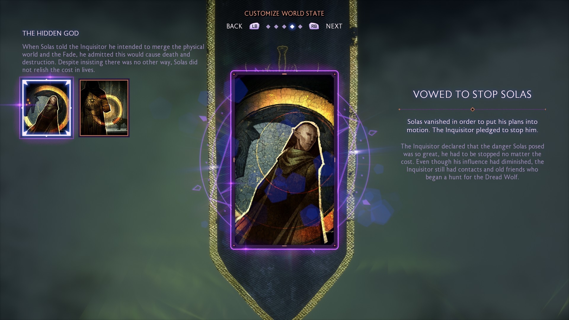 The Veilguard world state choices