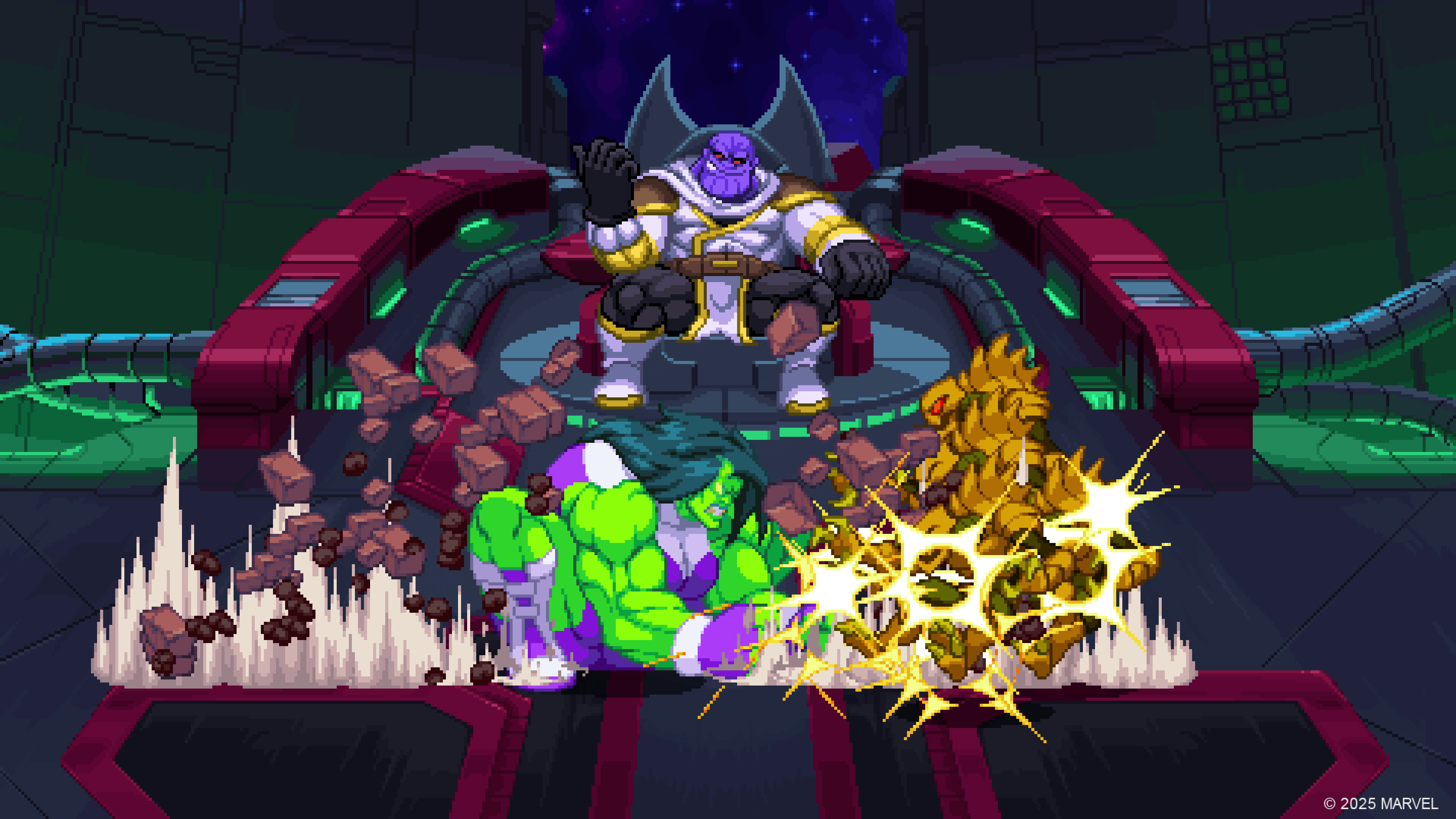 She-Hulk using her super attack in Marvel Cosmic Invasion.