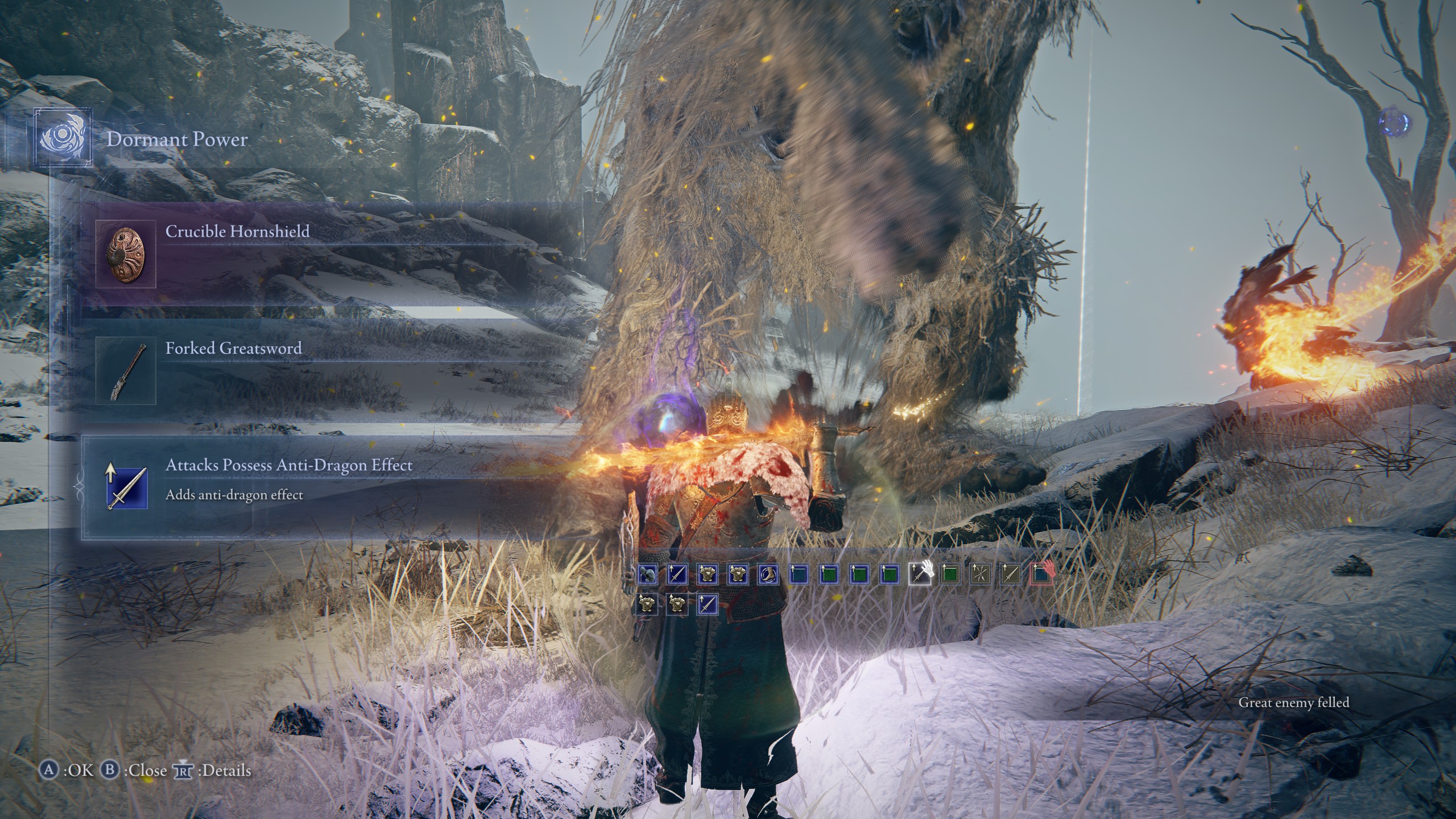 Elden Ring Nightreign Everdark Caligo - Anti-dragon effect