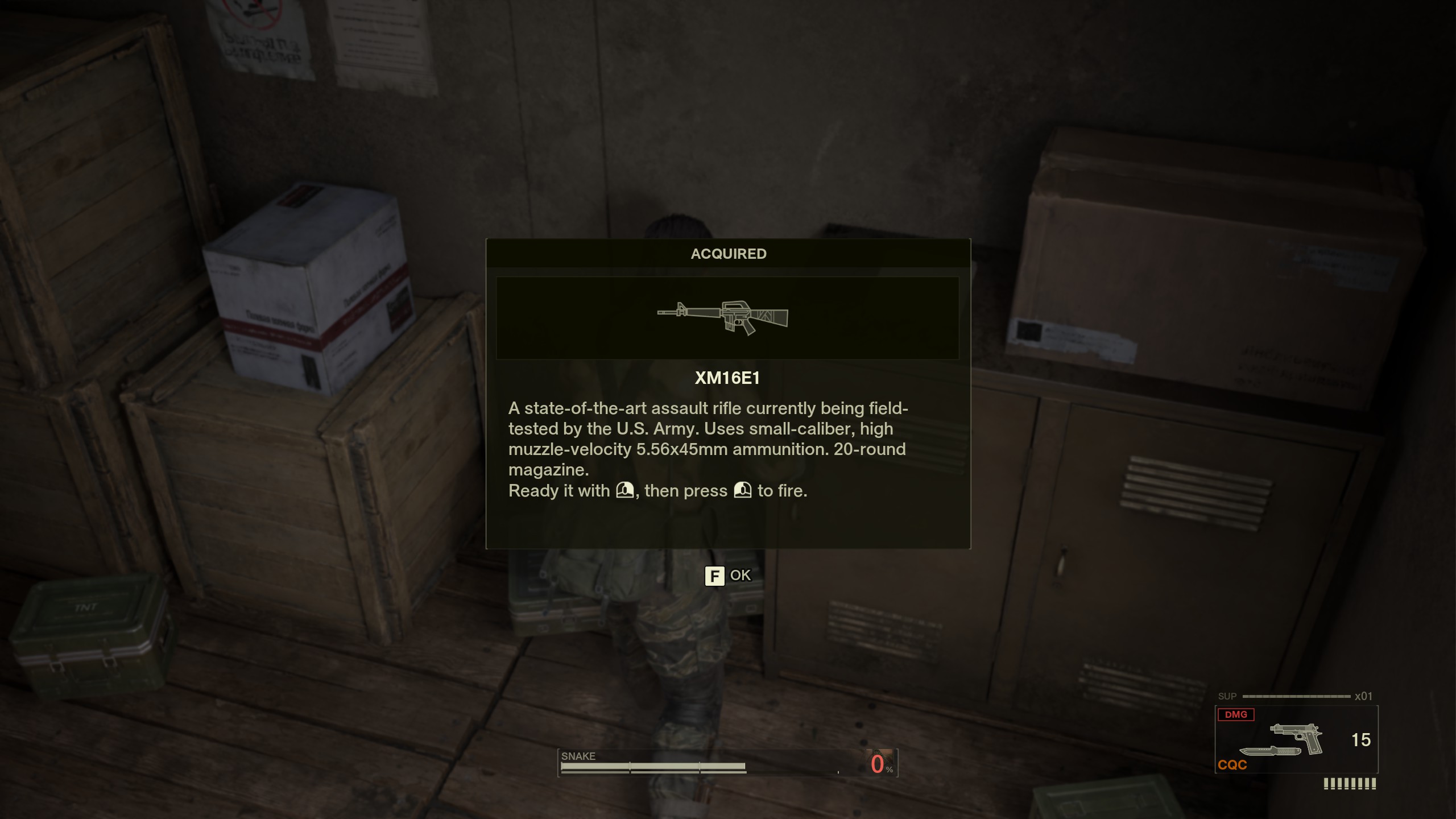 Metal Gear Solid Delta: Snake Eater weapons - XM16E1