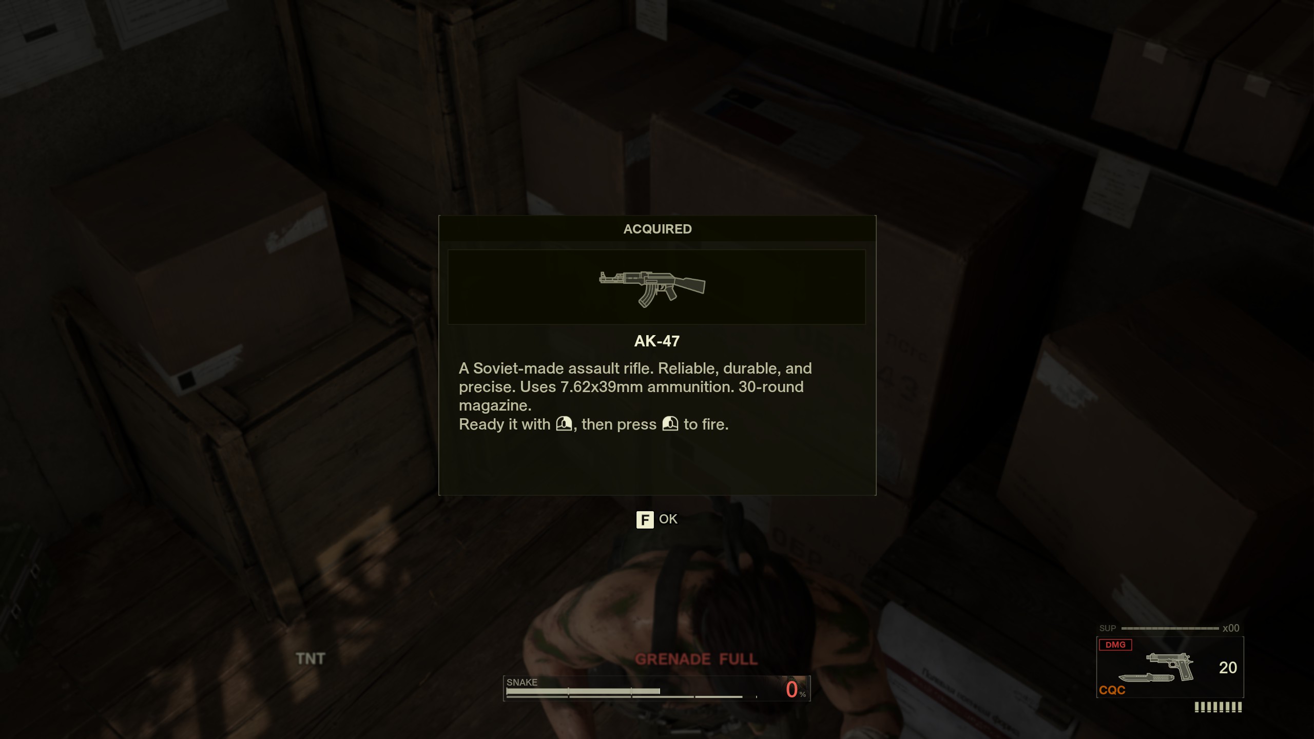 Metal Gear Solid Delta: Snake Eater weapons - AK-47