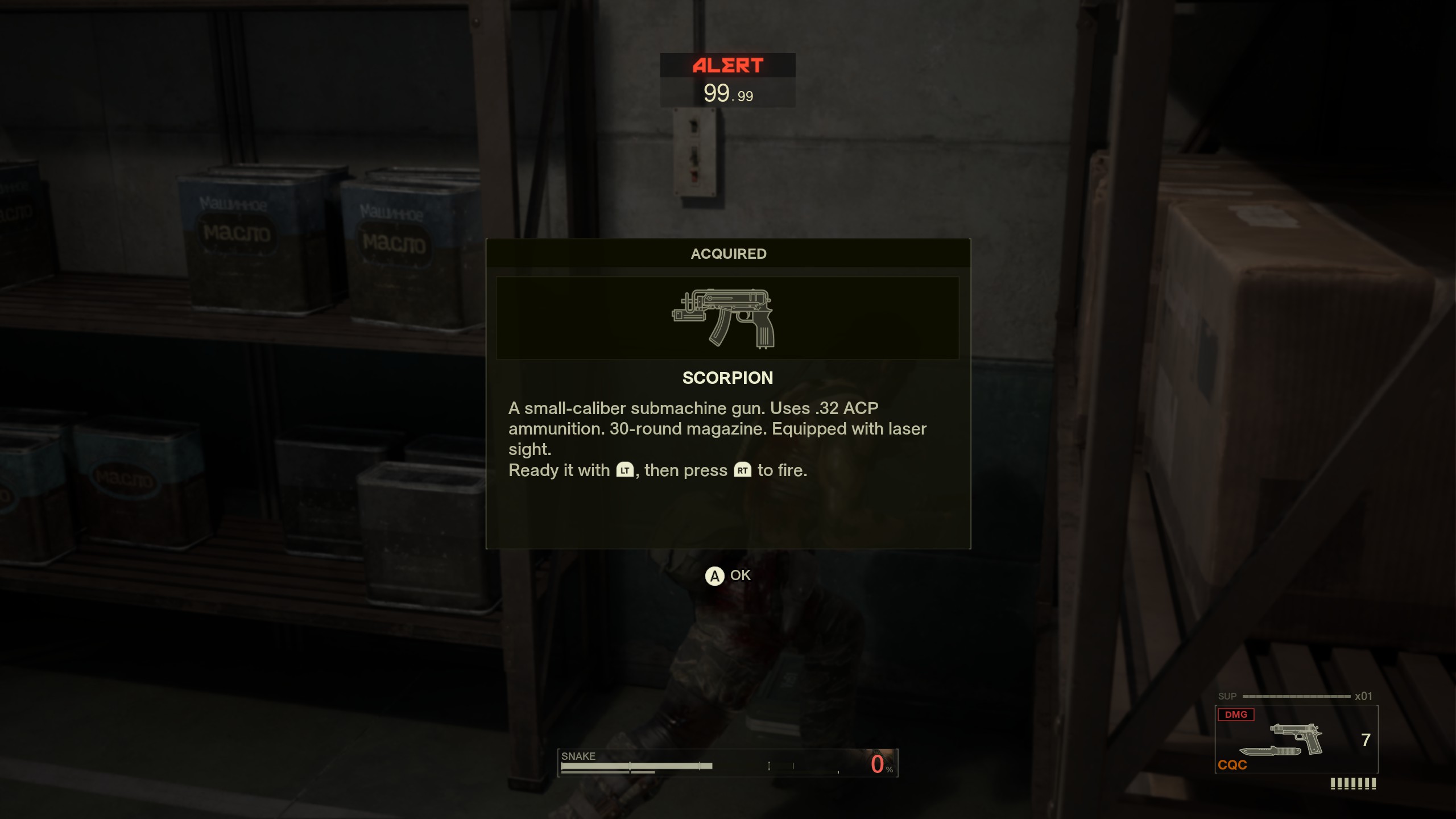 Metal Gear Solid Delta: Snake Eater weapons - Scorpion