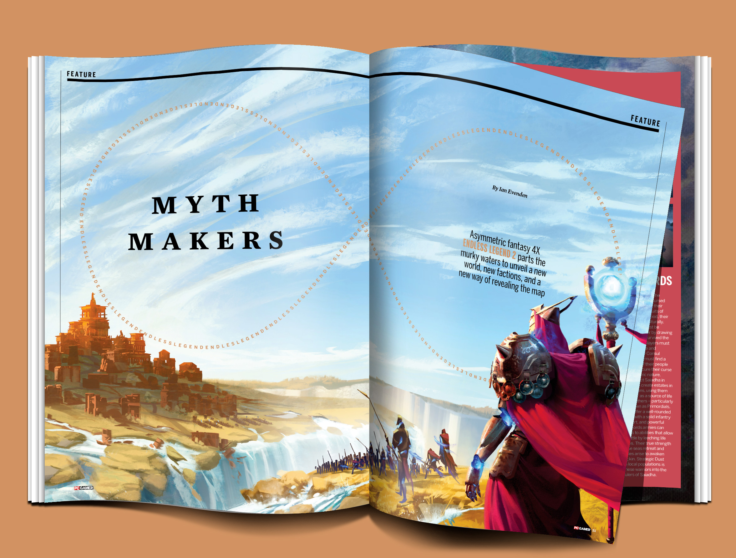 Endless Legend 2 feature in PC Gamer magazine issue 413