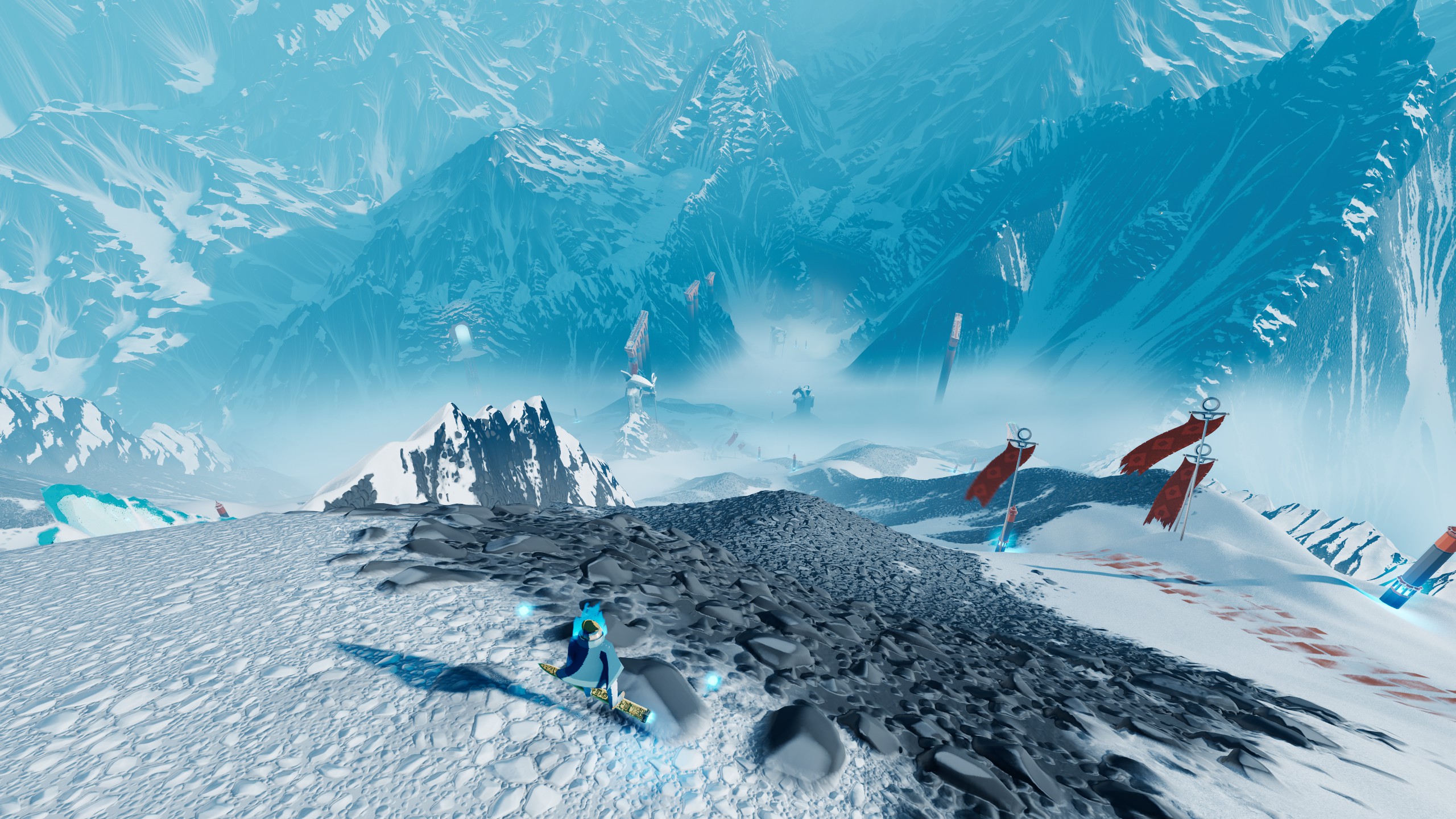 Sword of the Sea review - Mountain slope