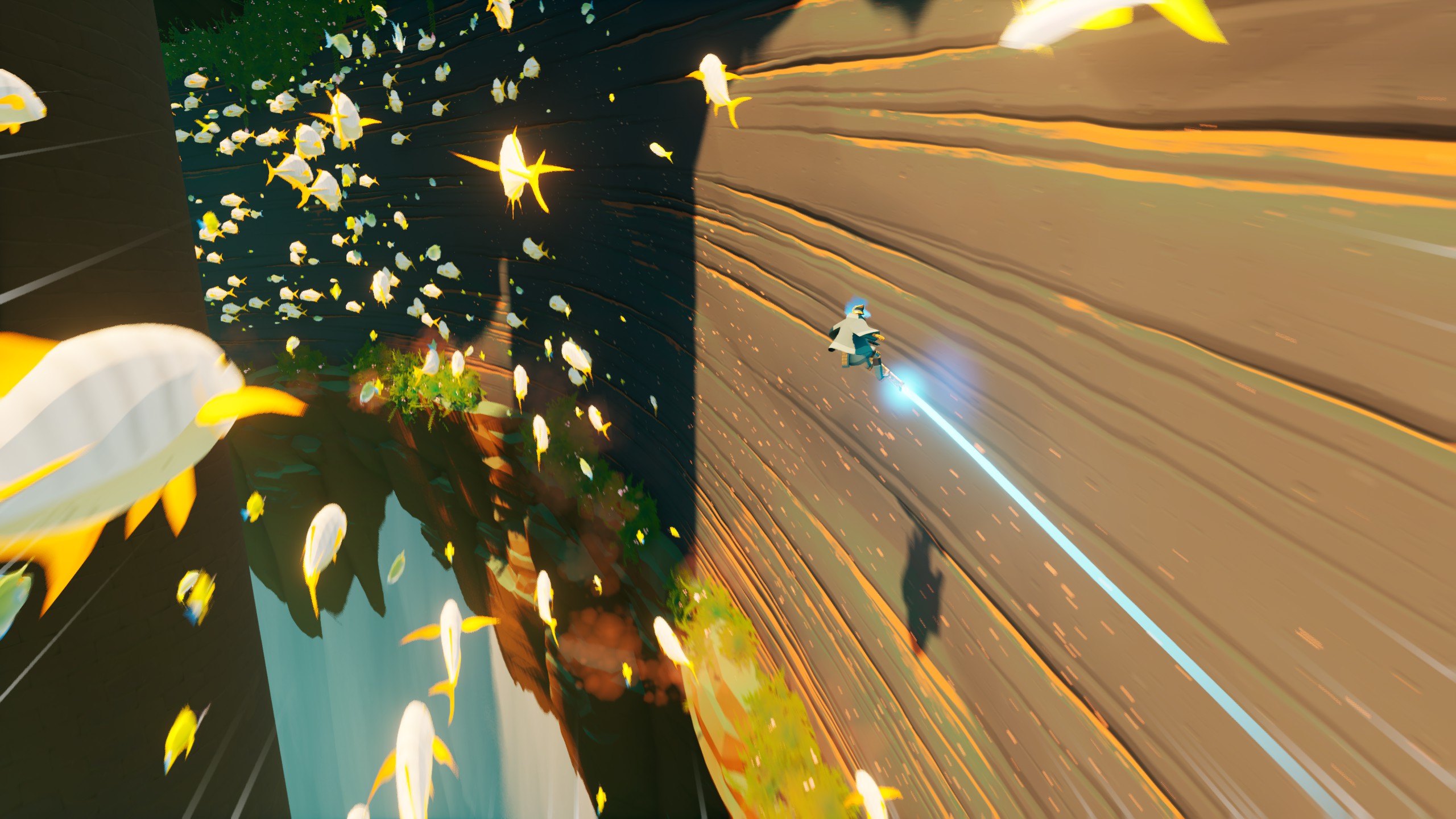 Sword of the Sea review - Wall riding