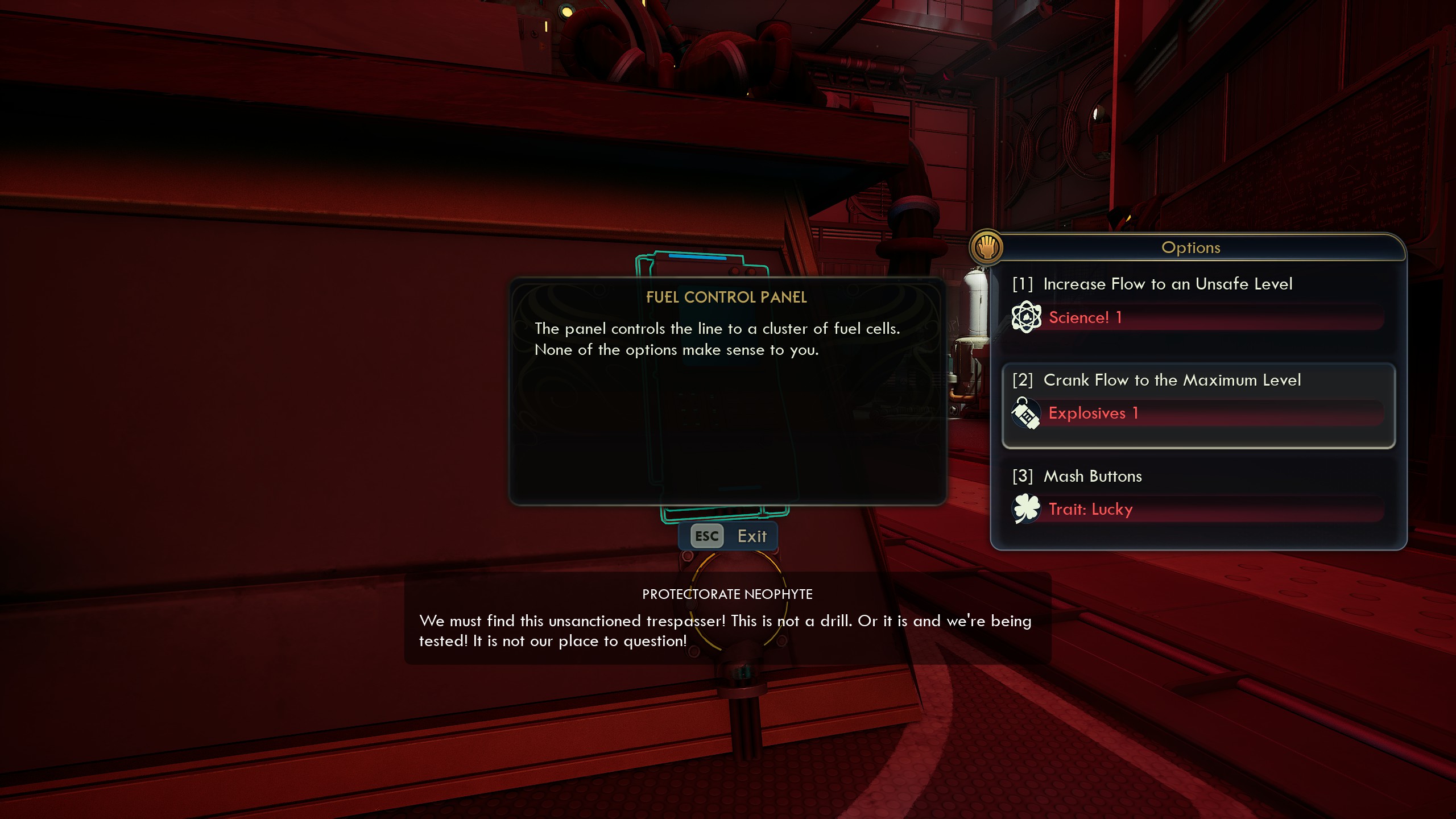 Multiple skill check options in The Outer Worlds 2.