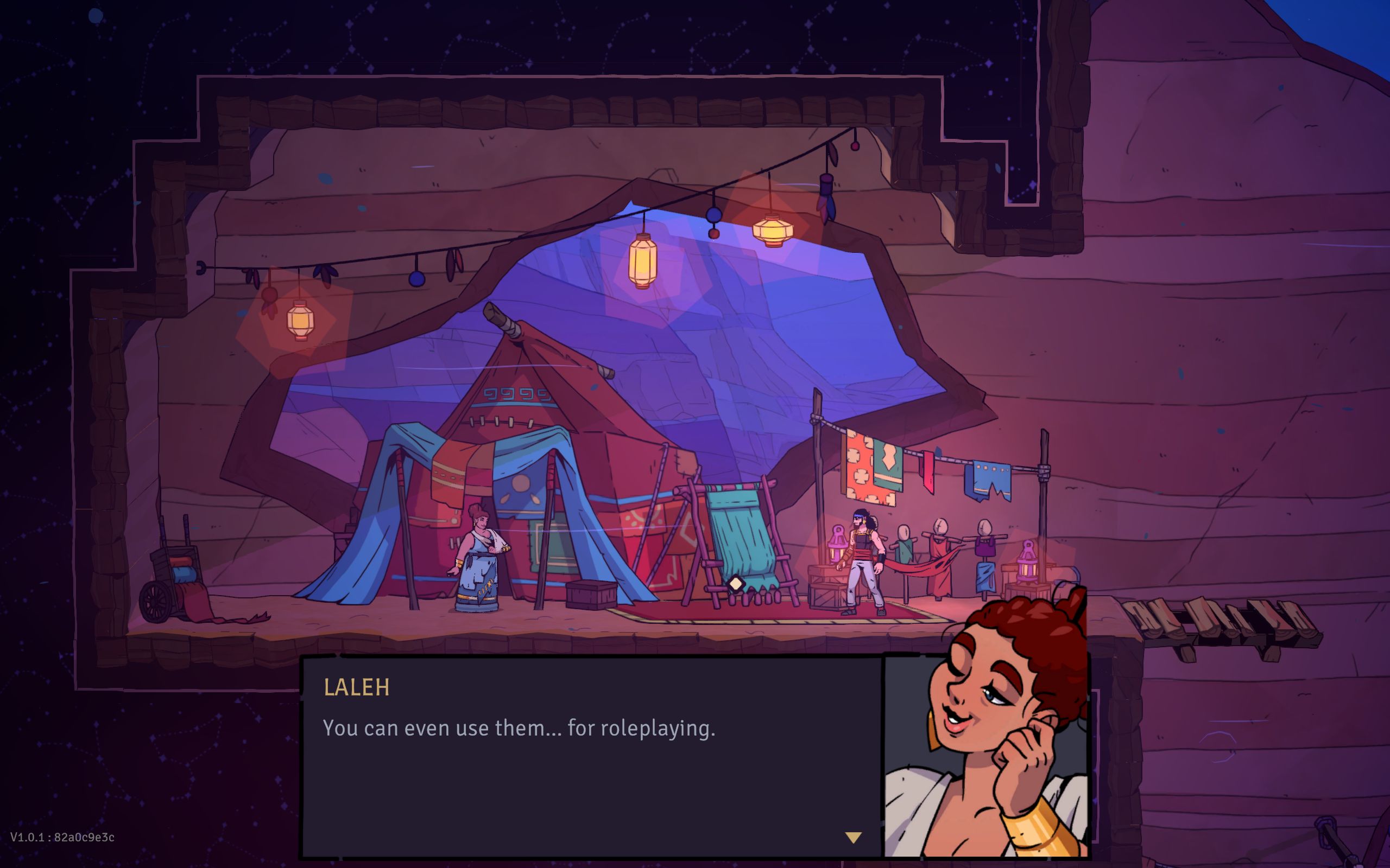 Laleh the weaver tries to flirt with the Prince