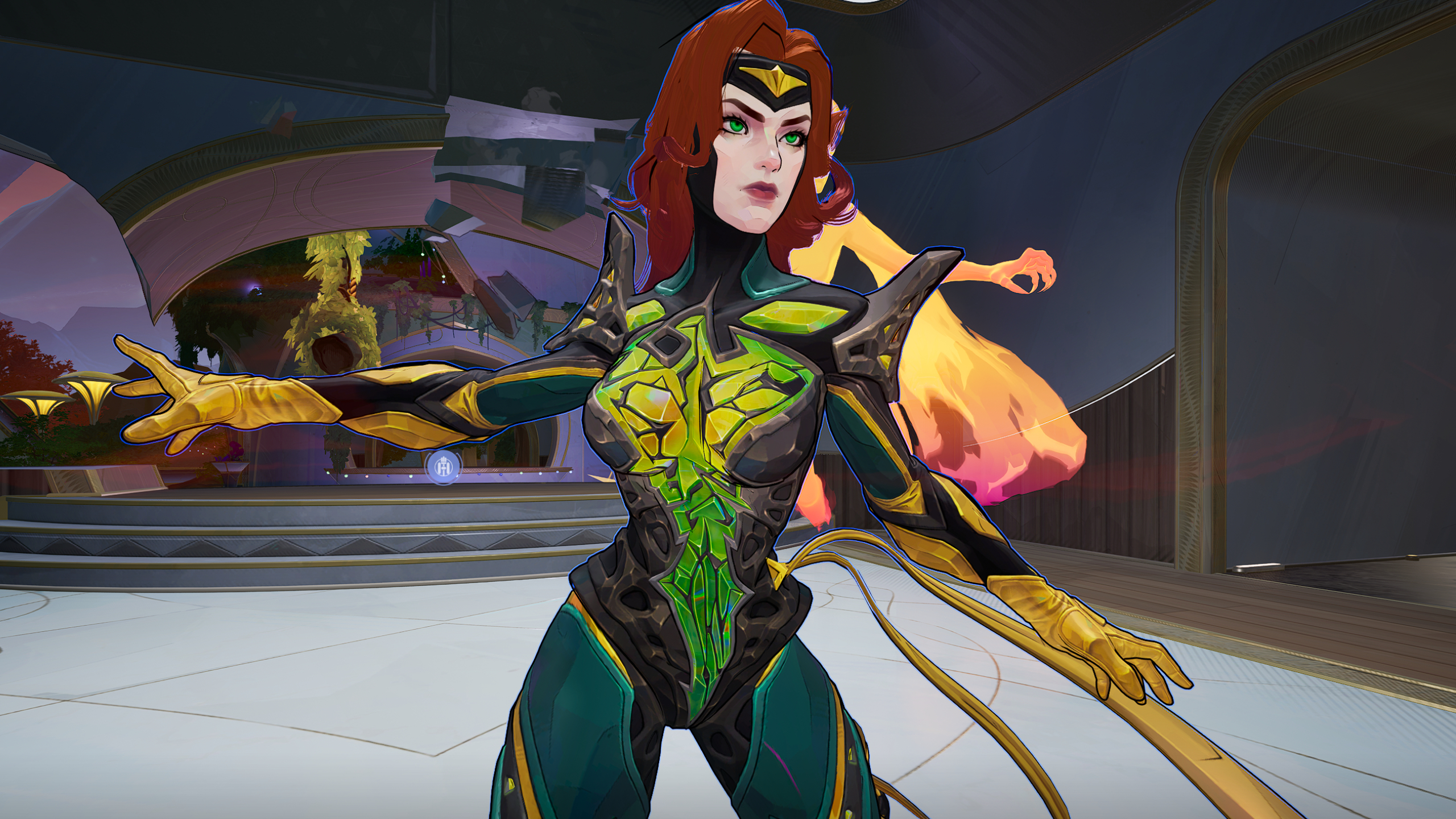 Marvel Rivals Season 3 customisation issues: An upper-body shot of Phoenix with her arms out to the side.