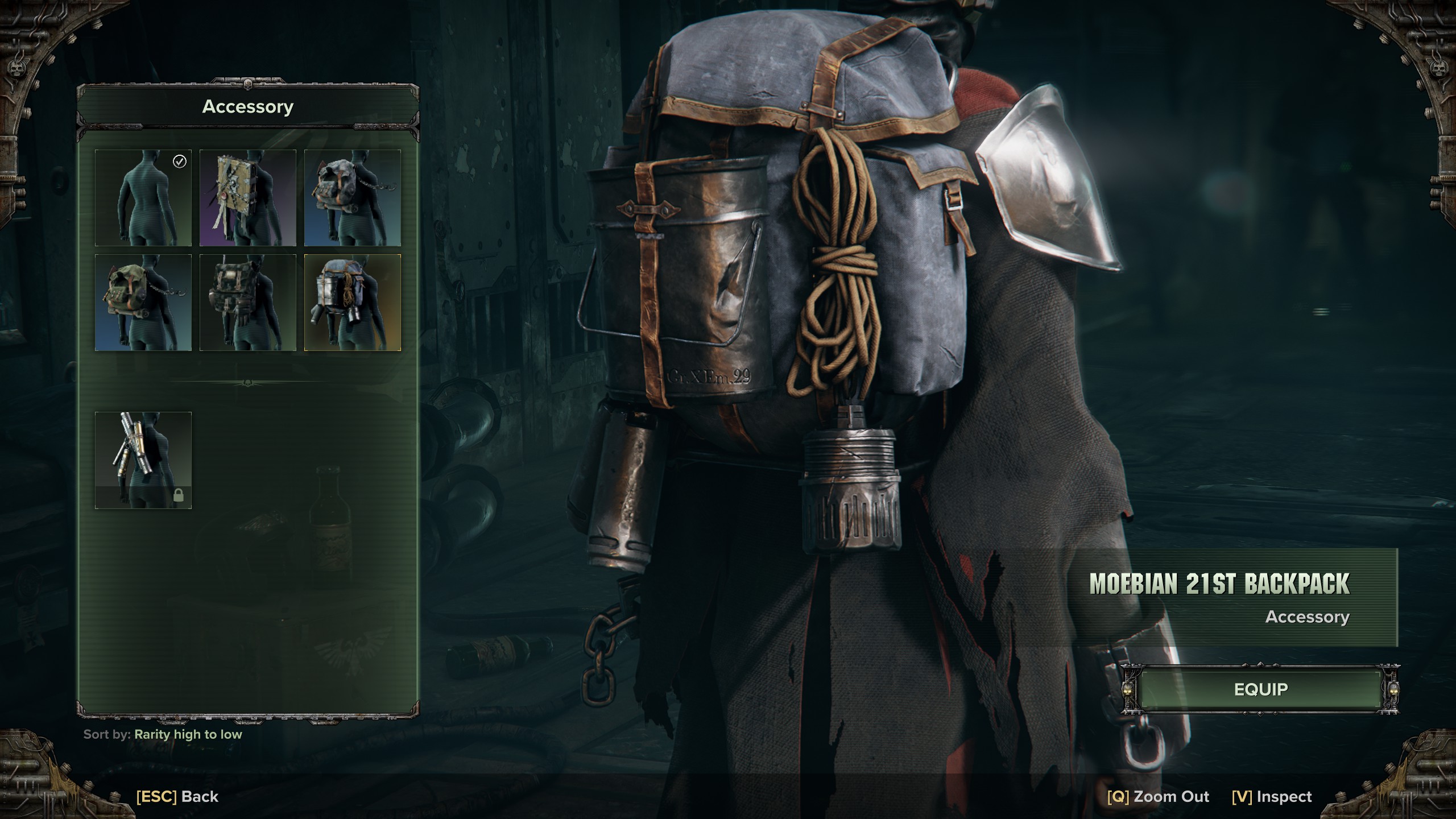 Darktide backpack