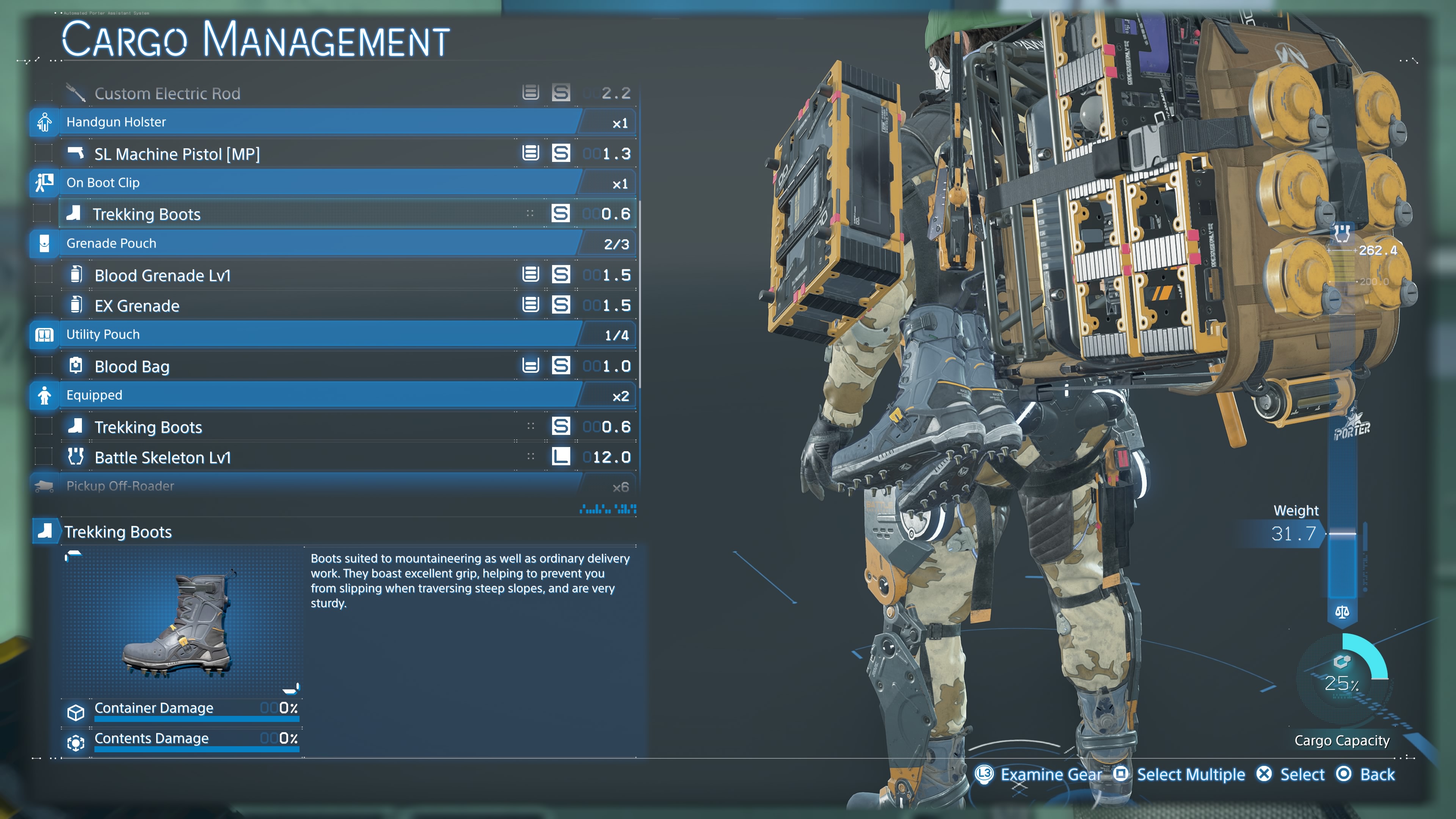 Death Stranding 2 best upgrades - Trekking Boots