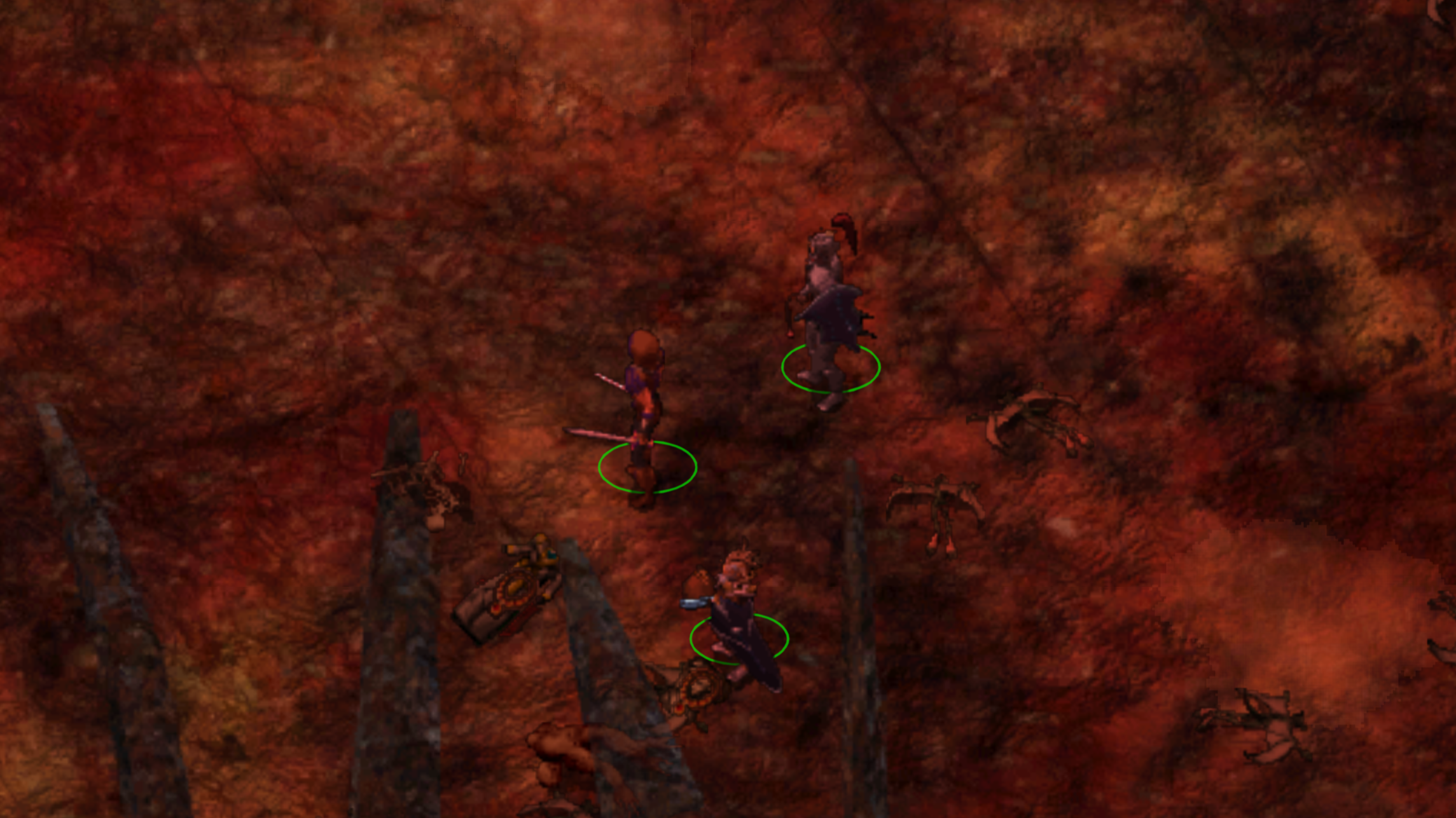 Exploring outside in Baldur's Gate 2.