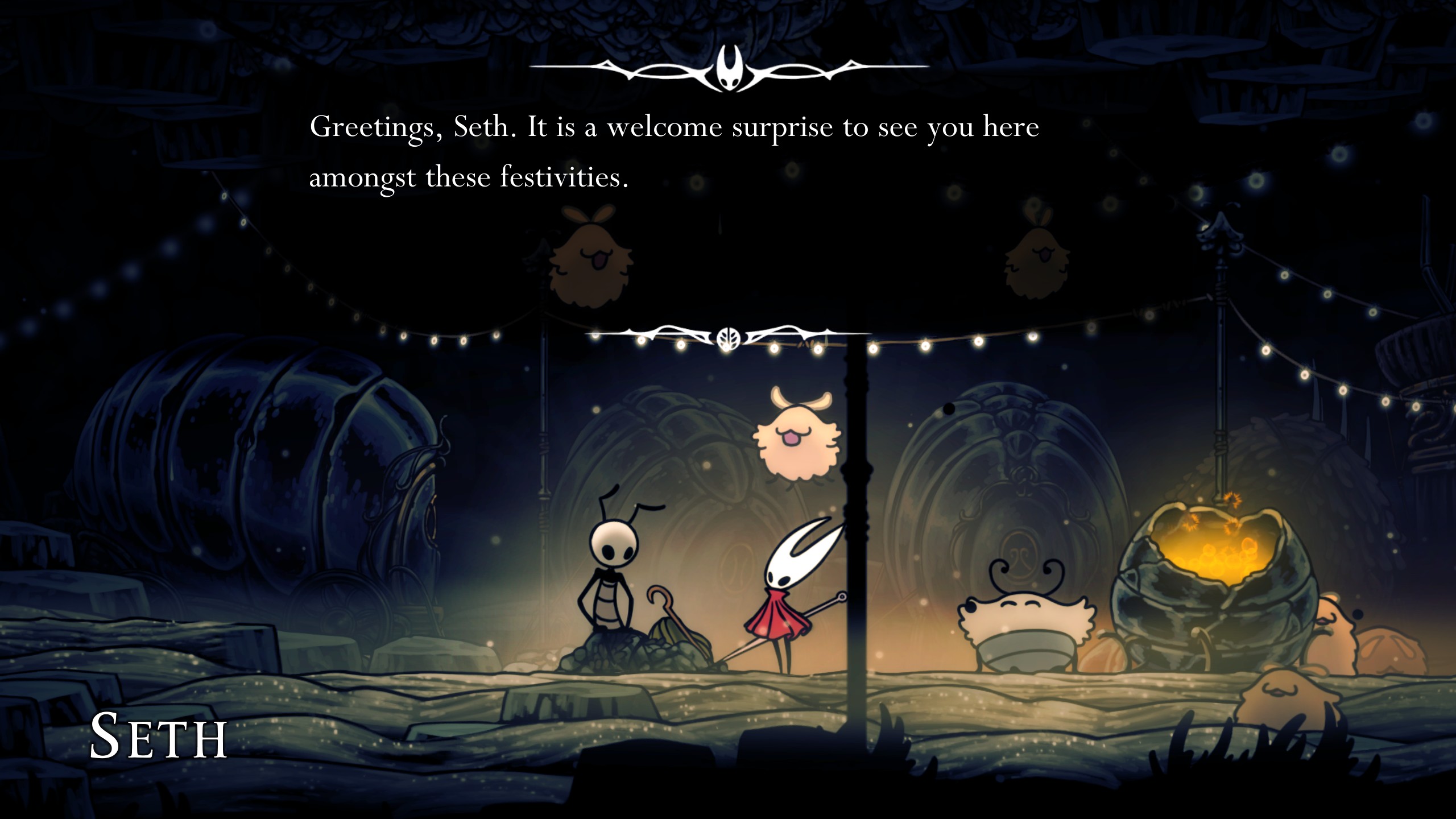 Hollow Knight: Silksong mementos - Seth at Fleatopia