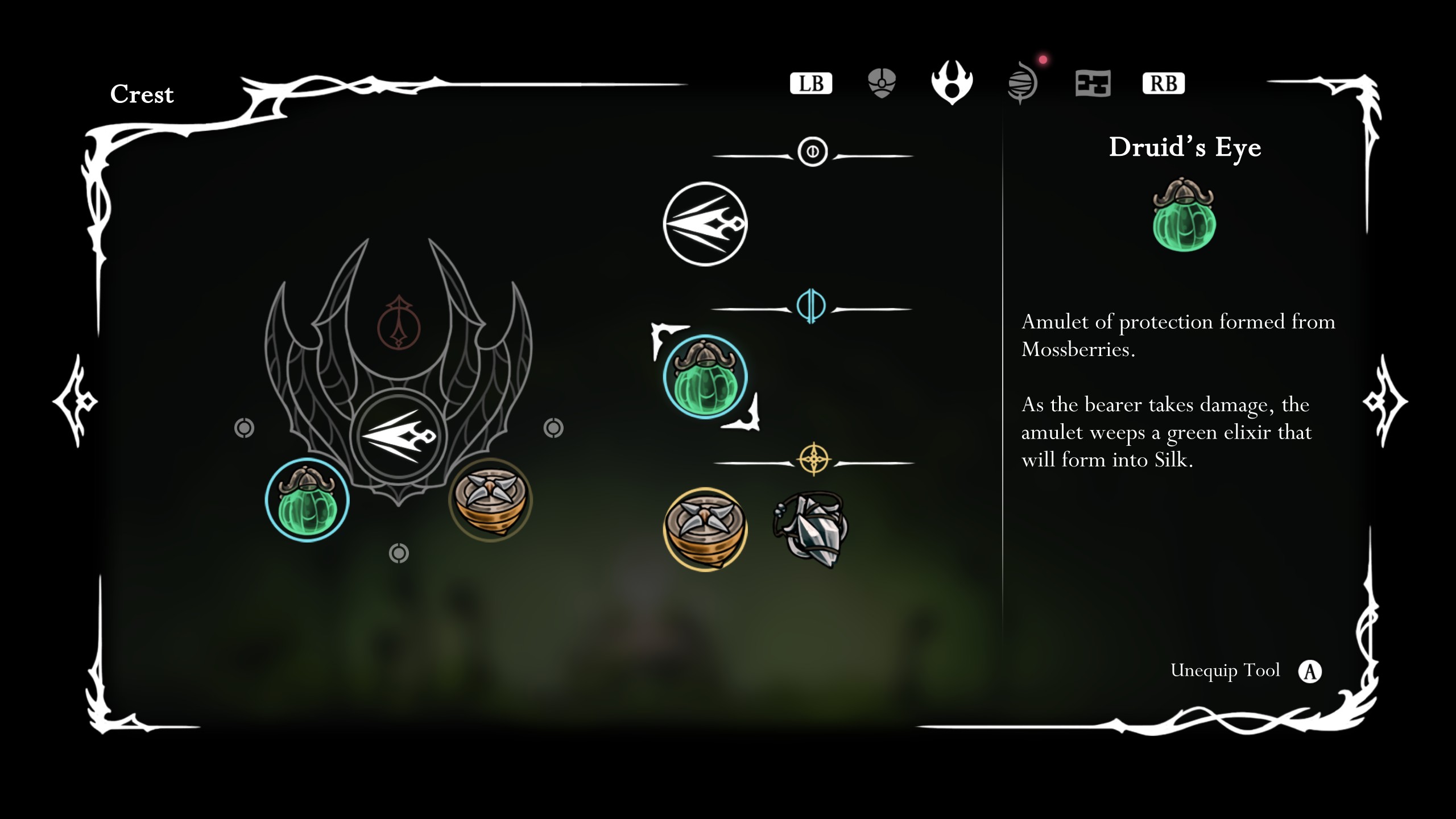 Hollow Knight: Silksong Mossberry locations - Druid's Eye