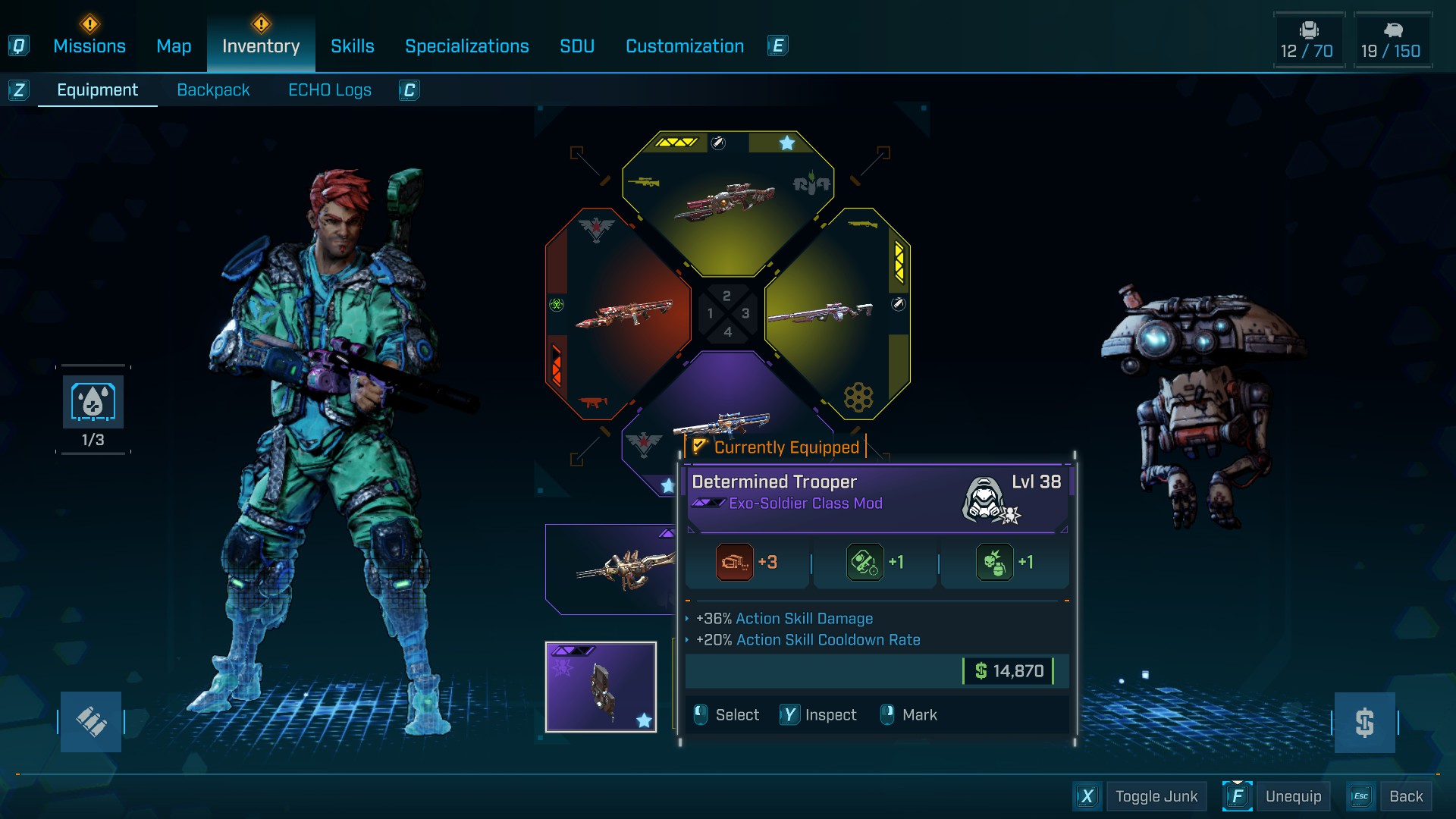 More examples of BL4's terrible UI, and how little it tells you about class mods.