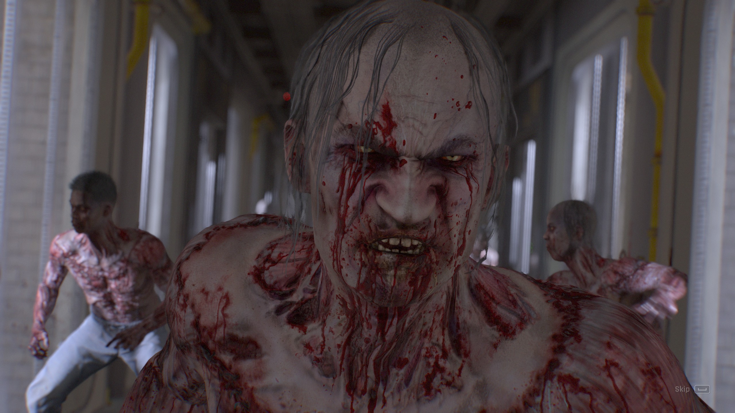 Several bloody zombies