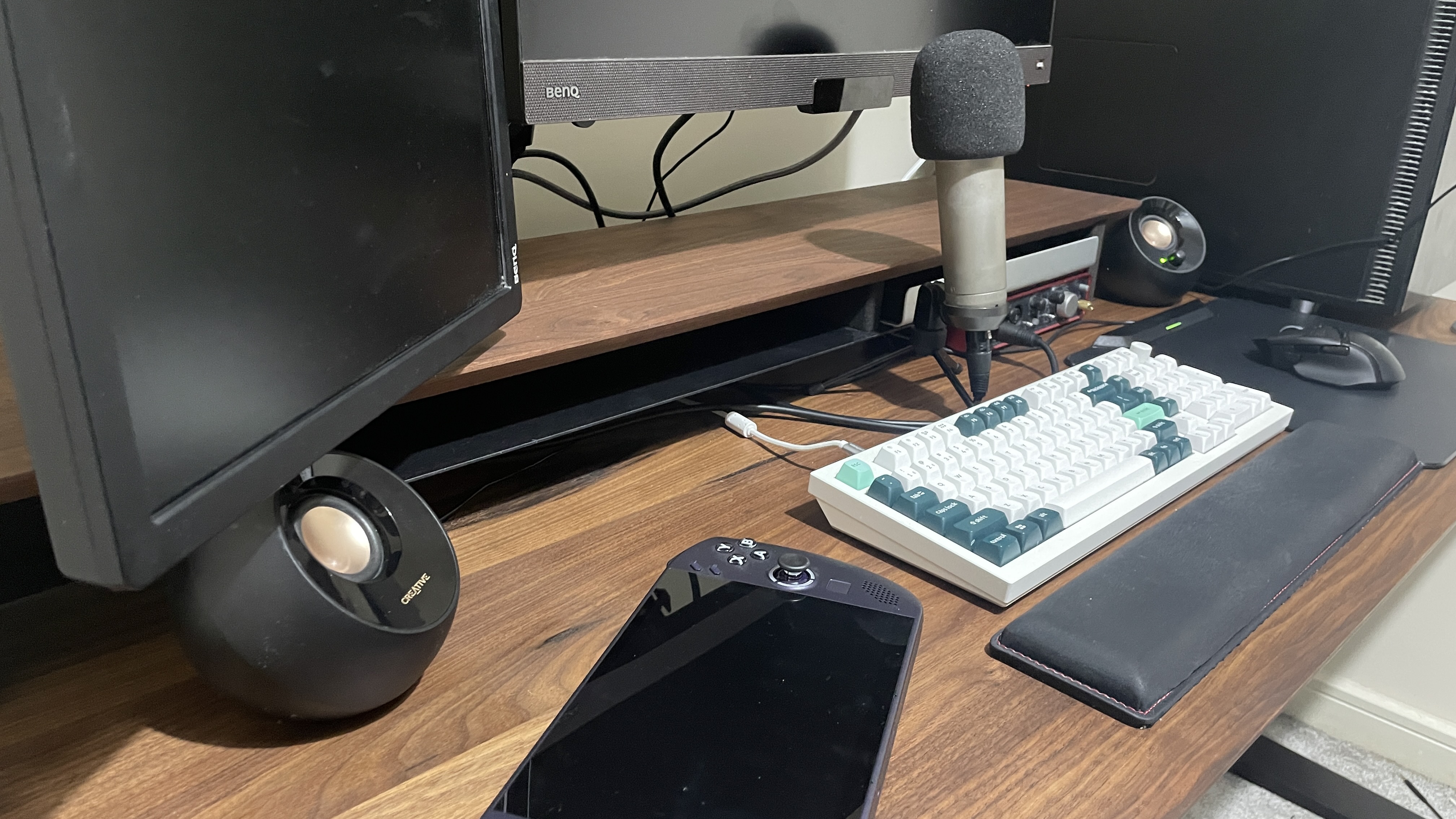 A walnut Grovemade desk