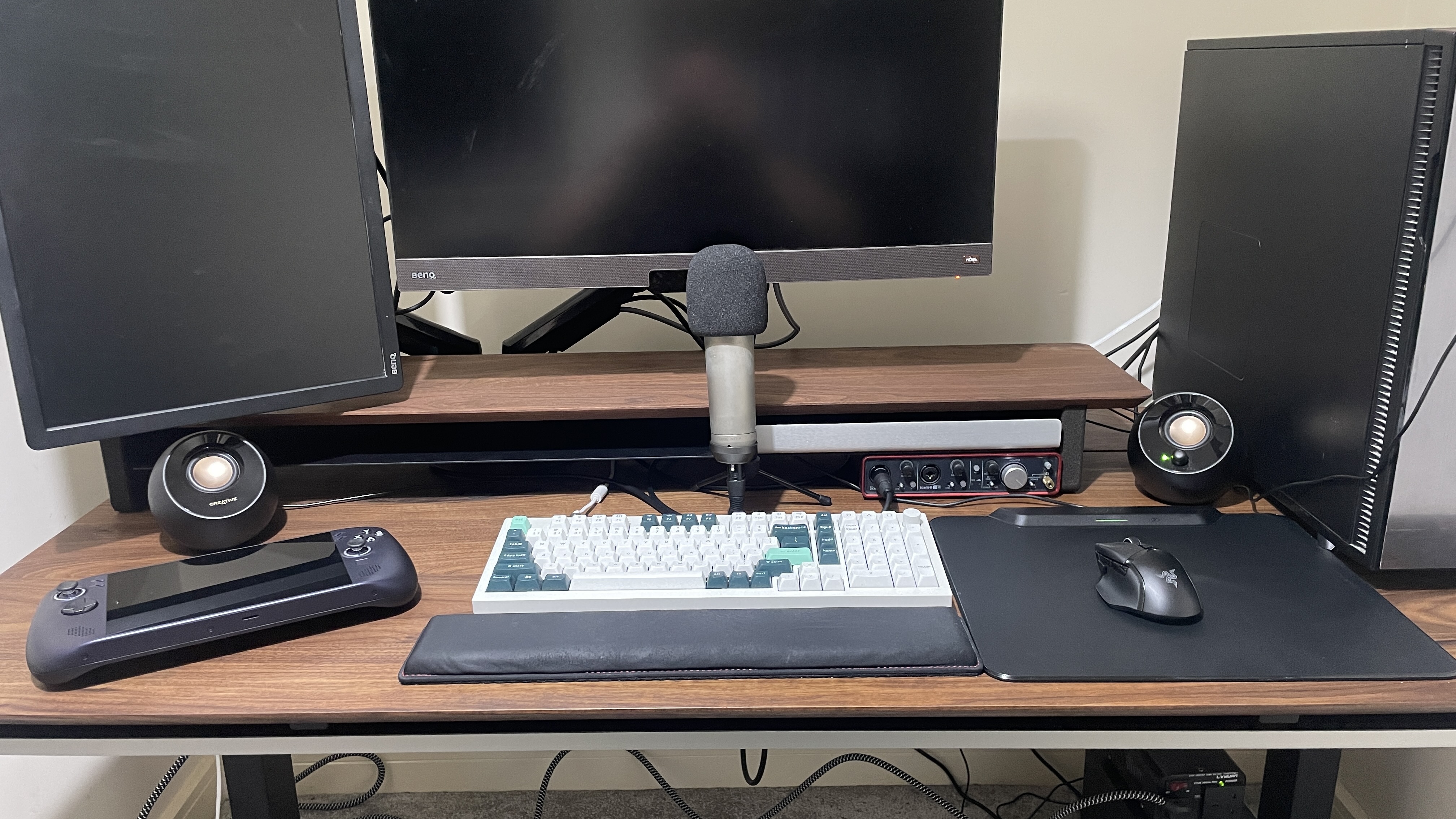 A walnut Grovemade desk
