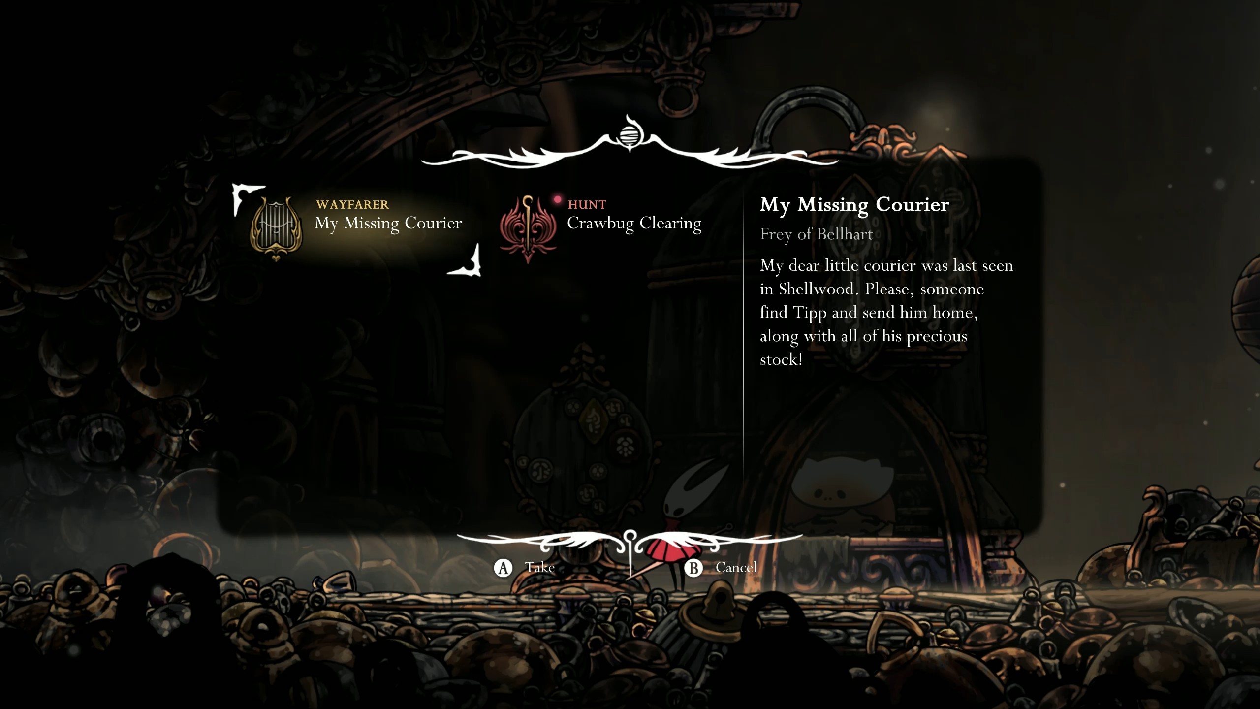 Silksong Great Taste of Pharloom - My Missing Courier