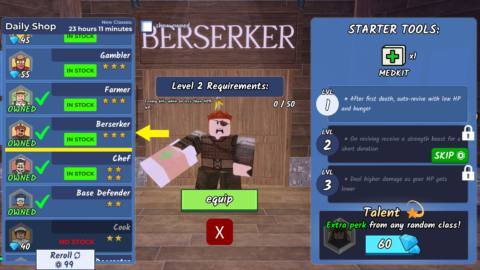 How to revive players in 99 Nights in the Forest