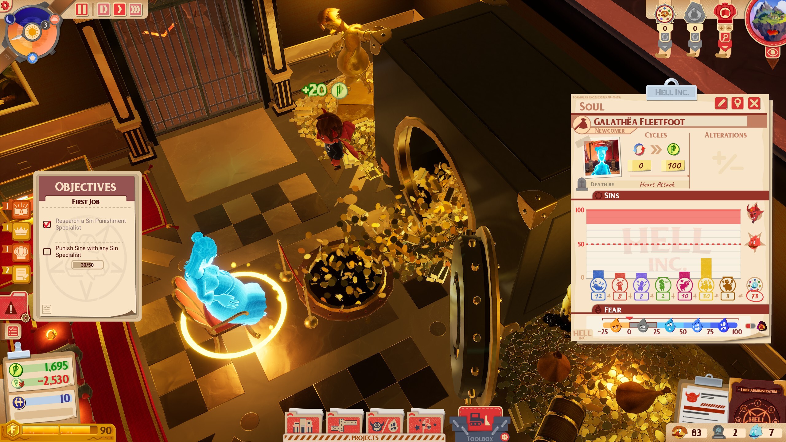 Torturing a Humus with gold coins.