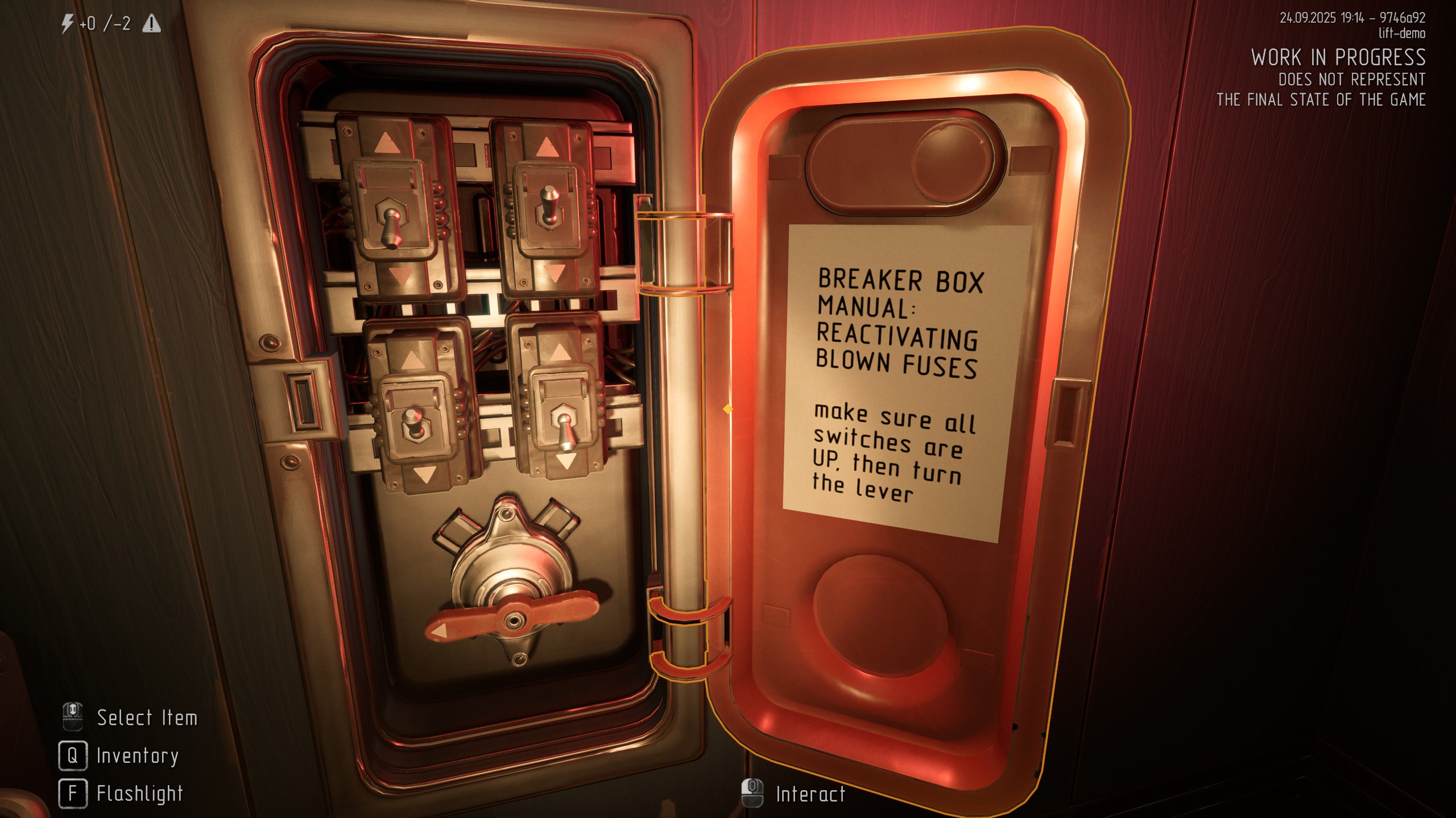 Fixing a breaker box.