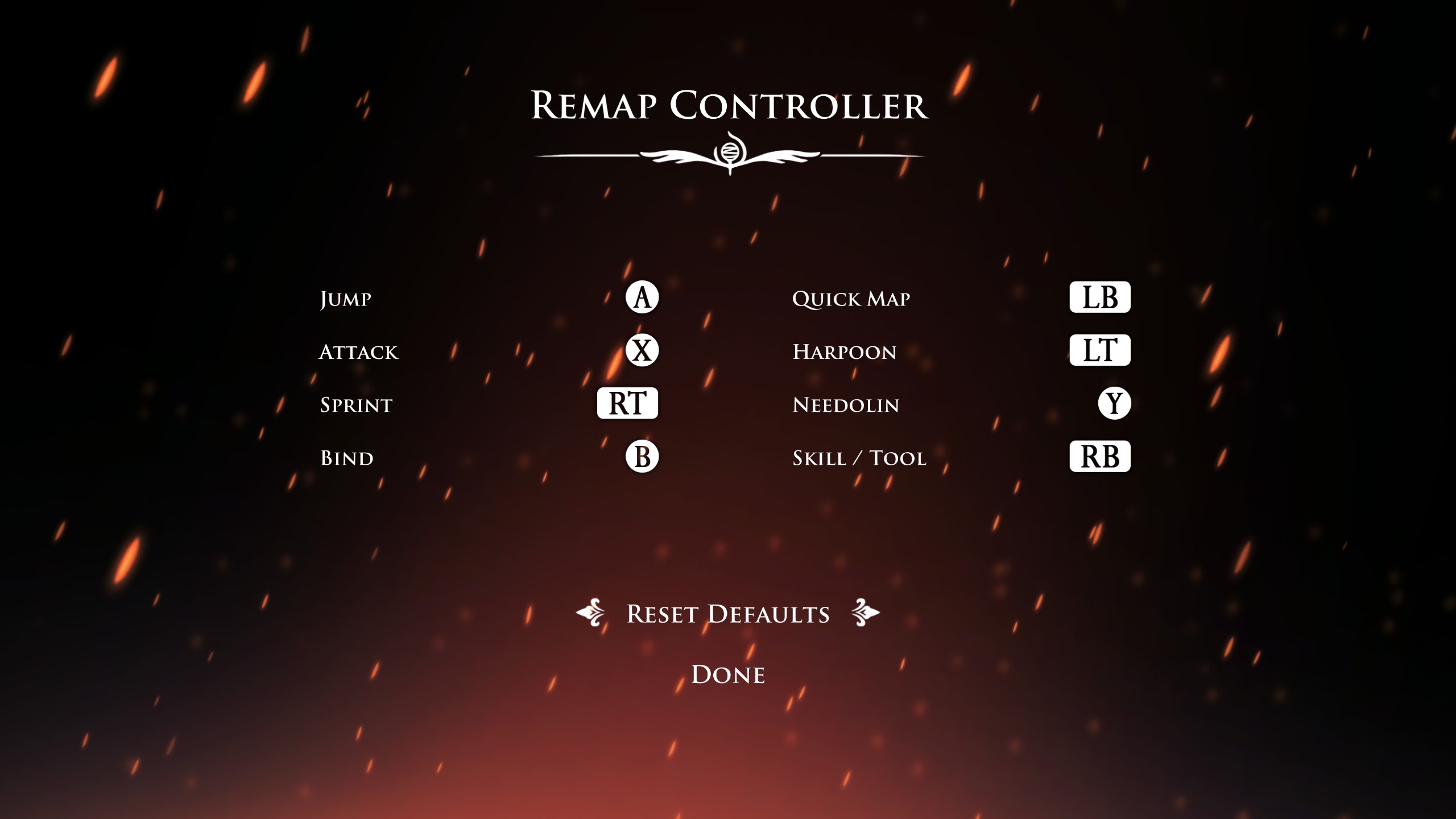 Silksong input options