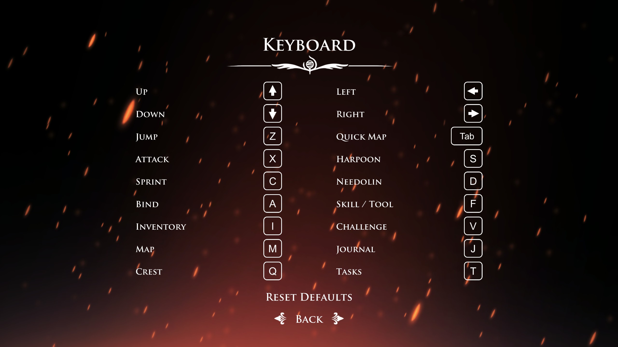 Silksong input options