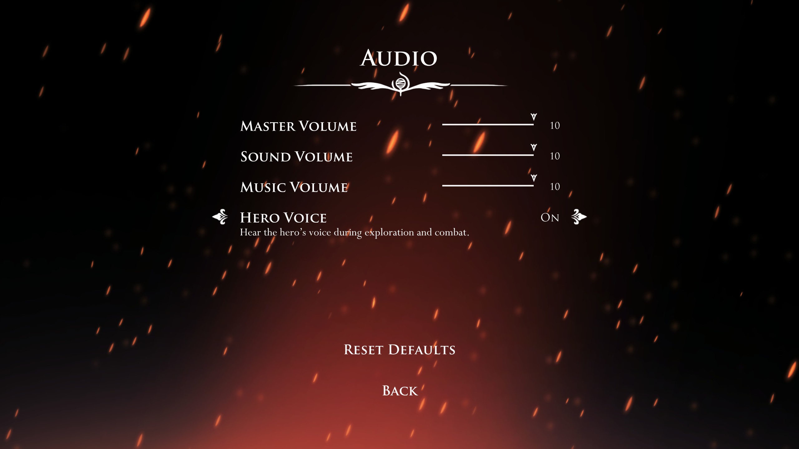 Silksong gameplay and sound options