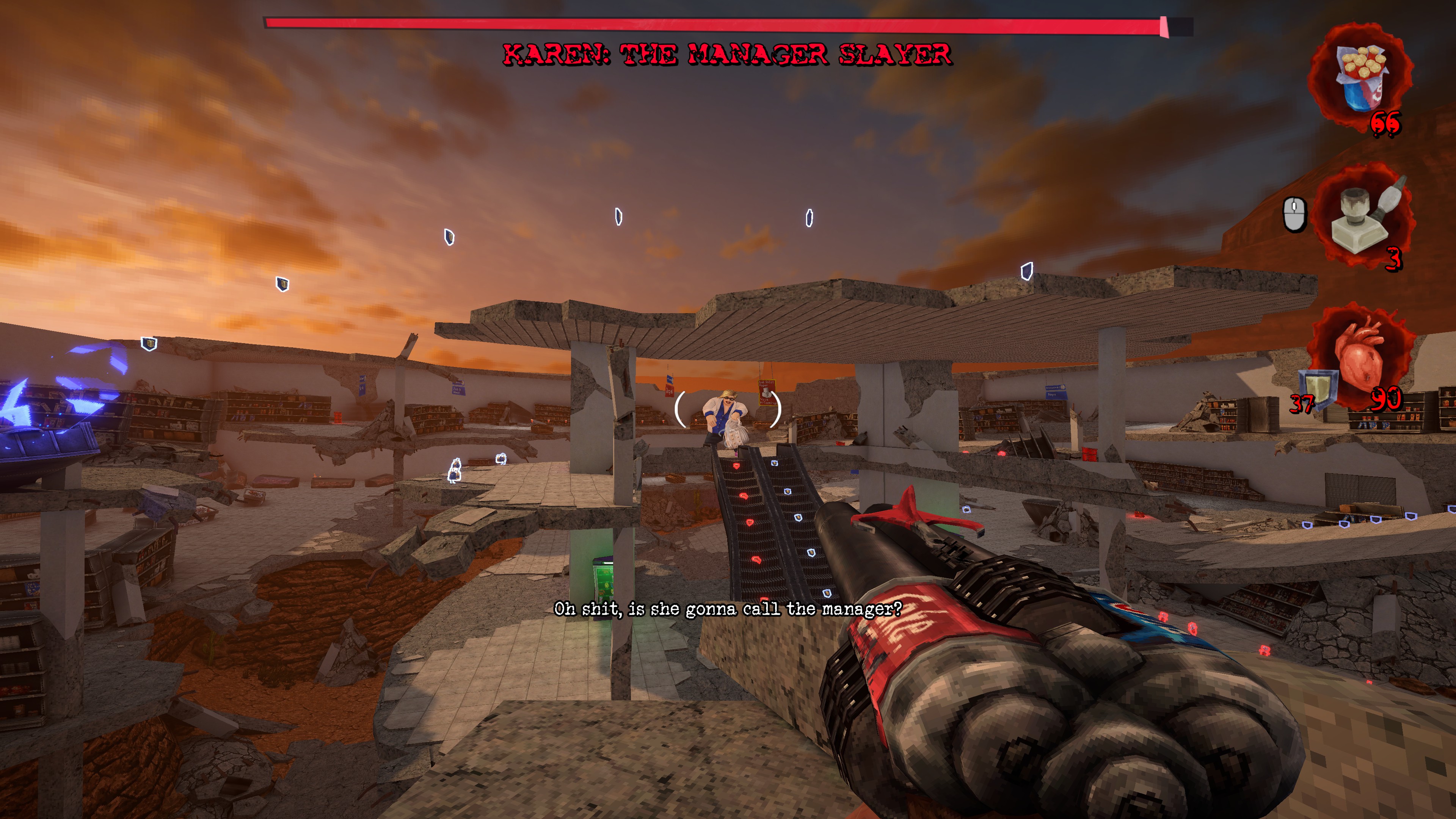 Shooting weirdos in Postal: Brain Damaged